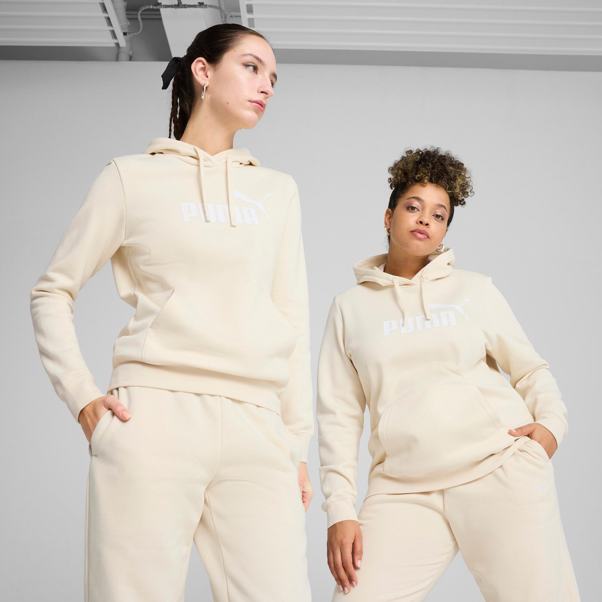 puma essentials women's hoodie in white, size xs