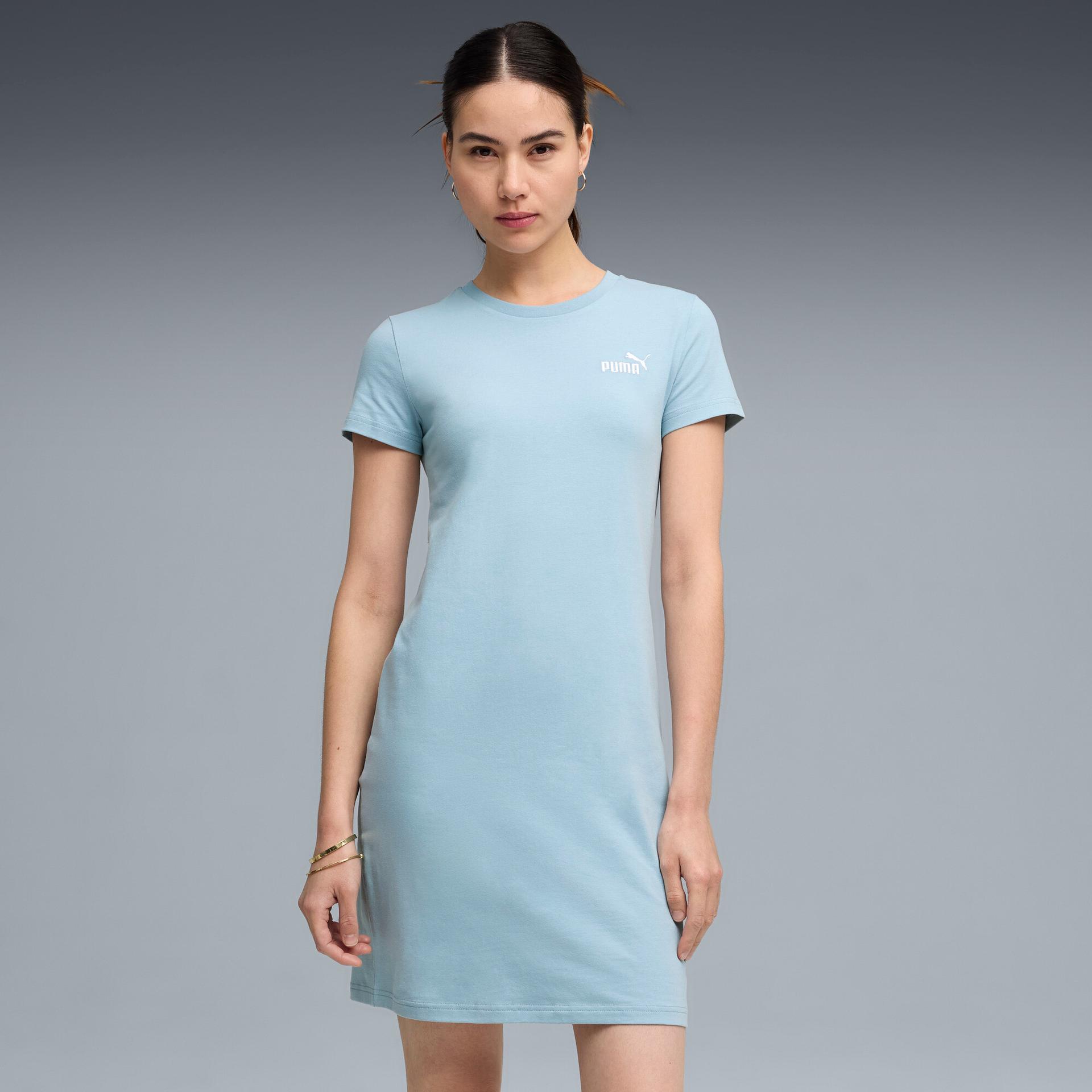 puma essentials women's slim dress in blue, size s