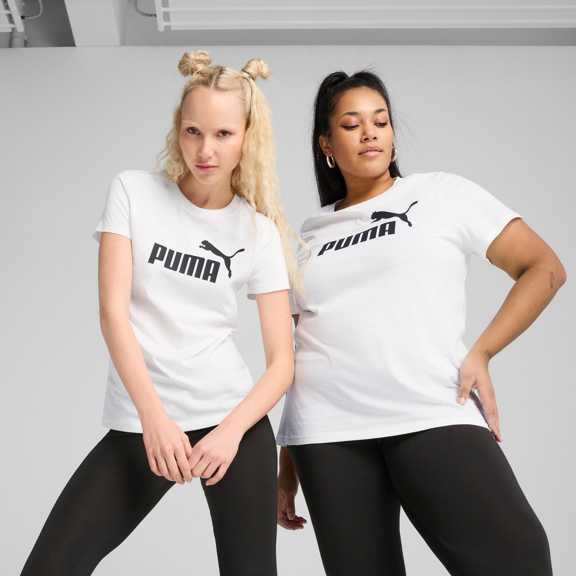 puma essentials women's t-shirt in white, size xs