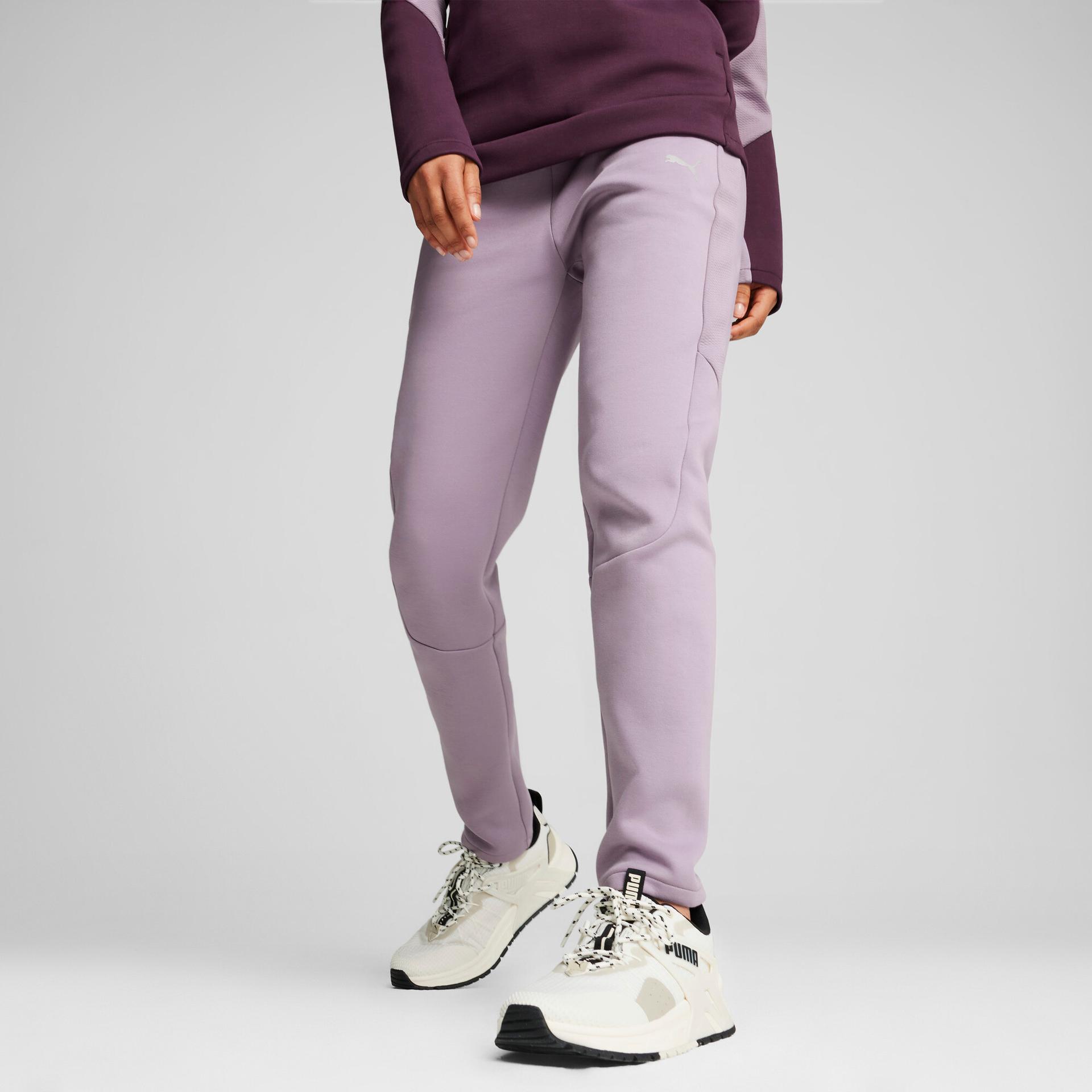 puma evostripe women's pants in purple, size m