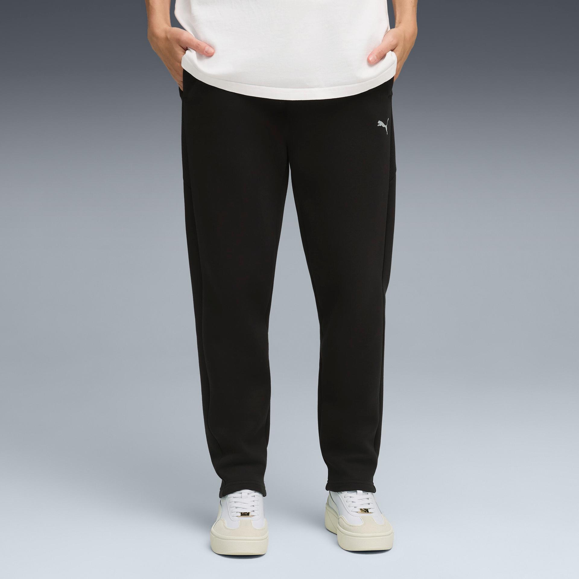puma evostripe women's sweatpants in black, size m