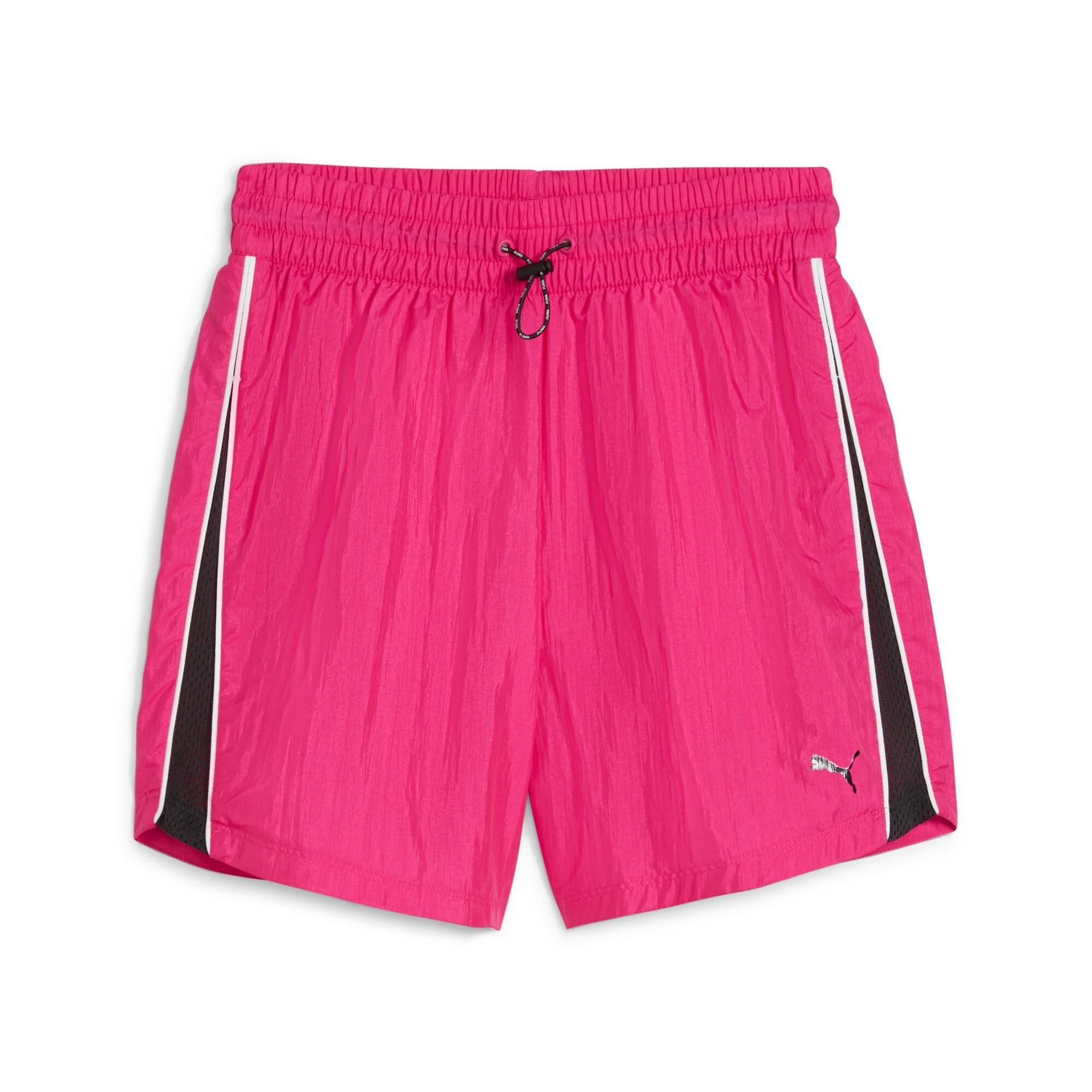 puma fit women's 5" woven shorts in pink, size xl