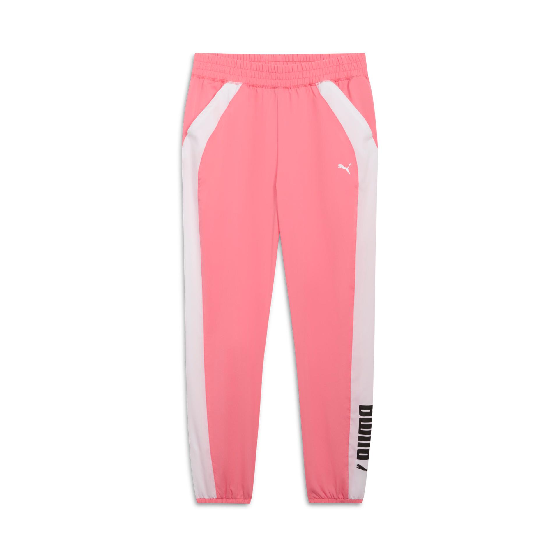 puma fit women's woven training jogger in pink, size 3xl