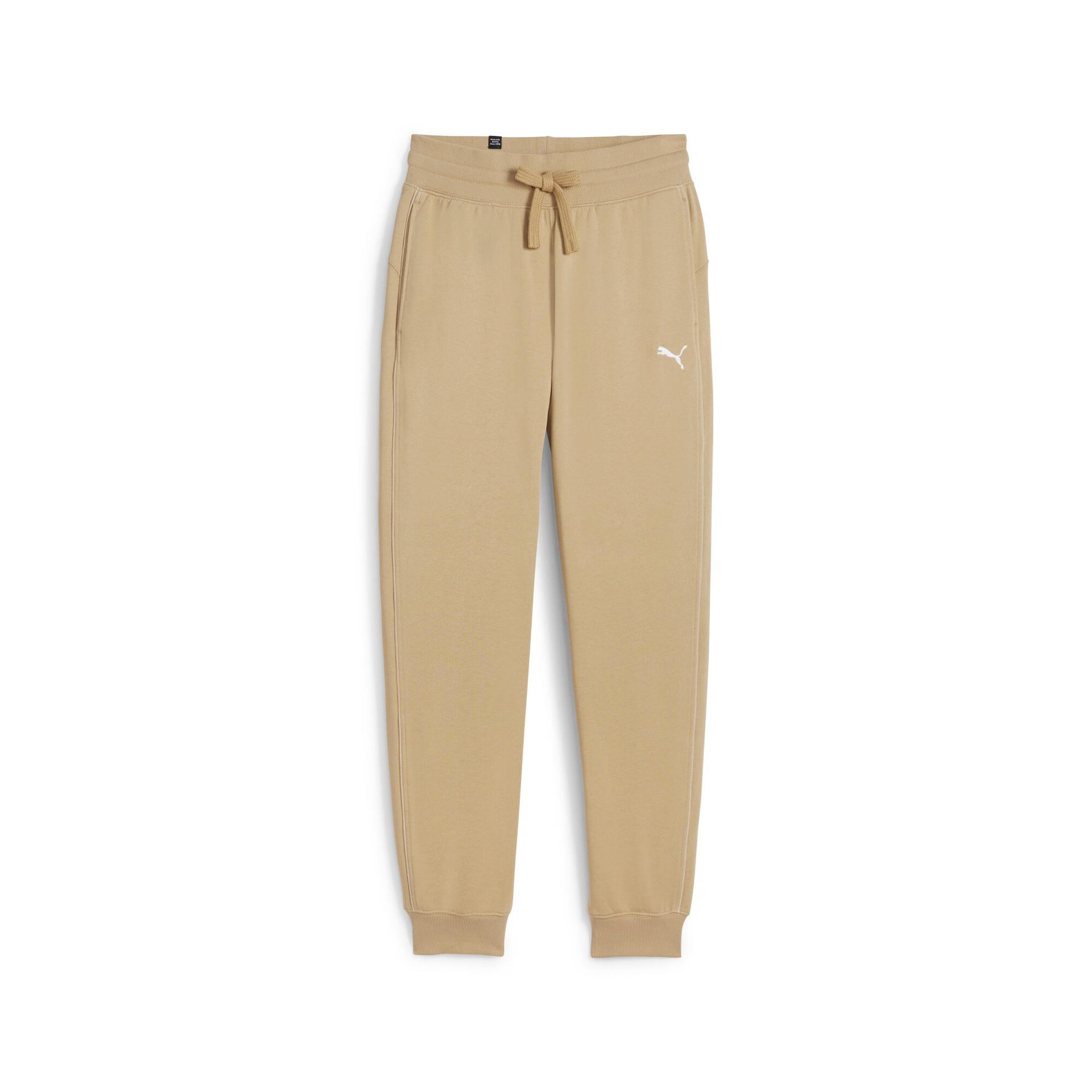 puma her women's high-waisted pants in beige, size 3xl
