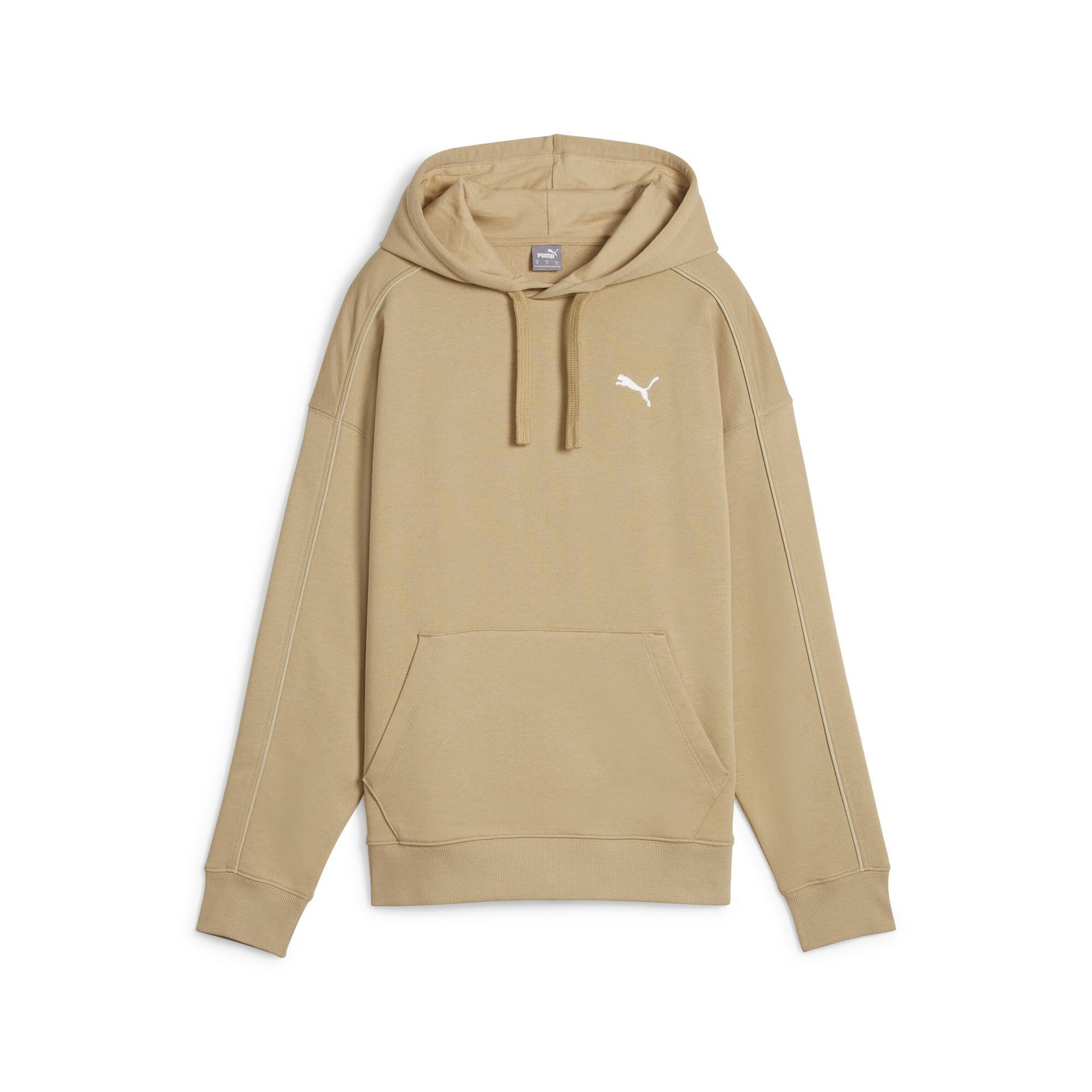 puma her women's hoodie in beige, size l