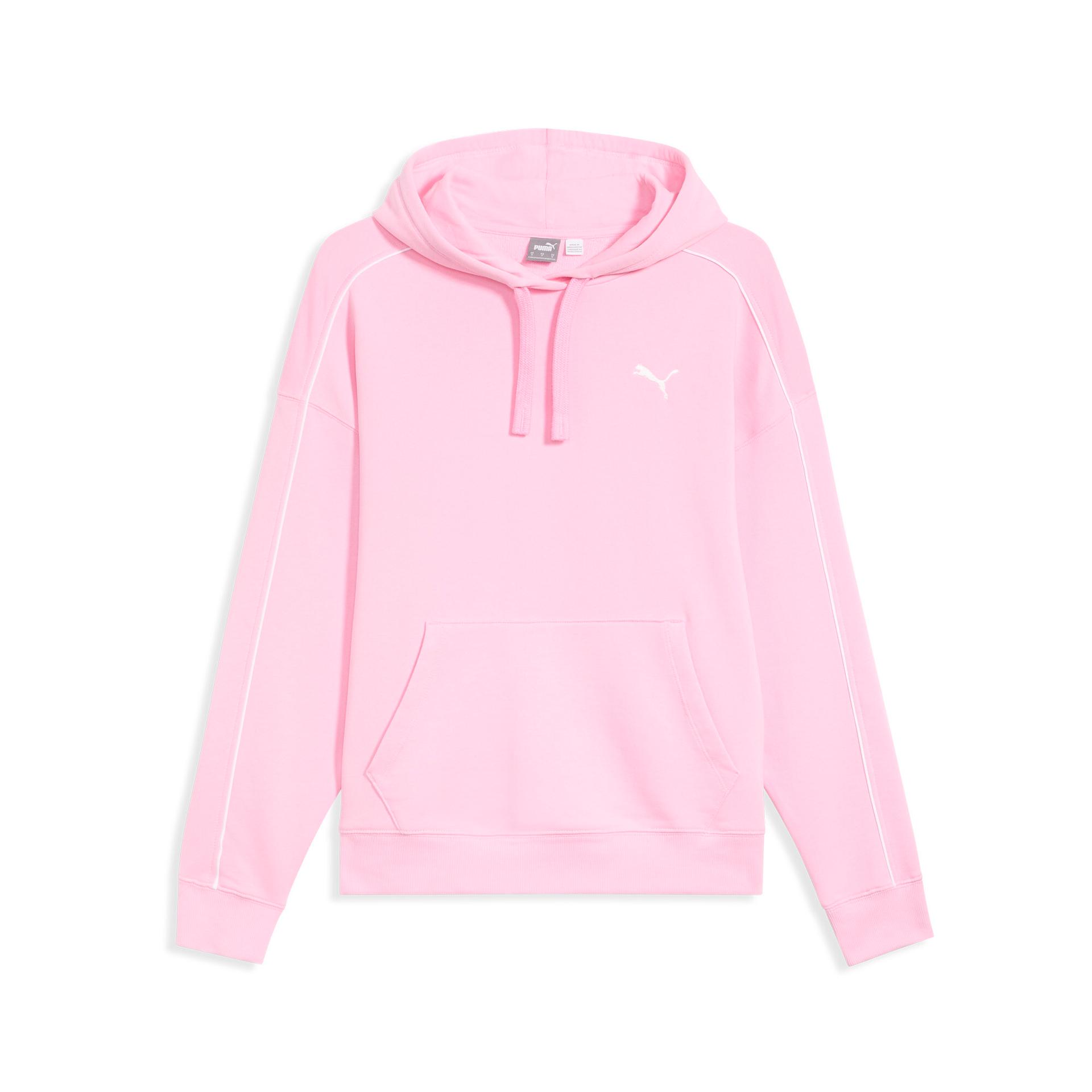 puma her women's hoodie in pink, size xs