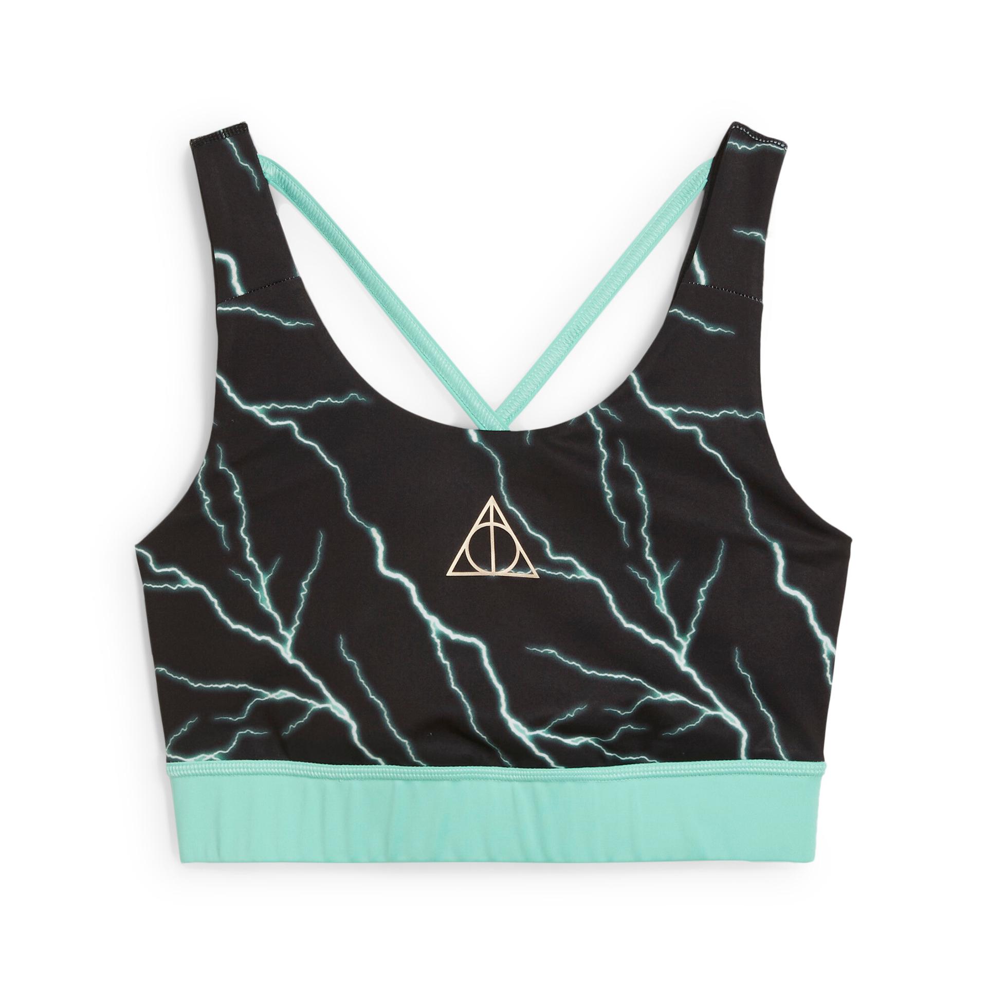 puma hoops x harry potterâ¢ women's sports bra in black, size l