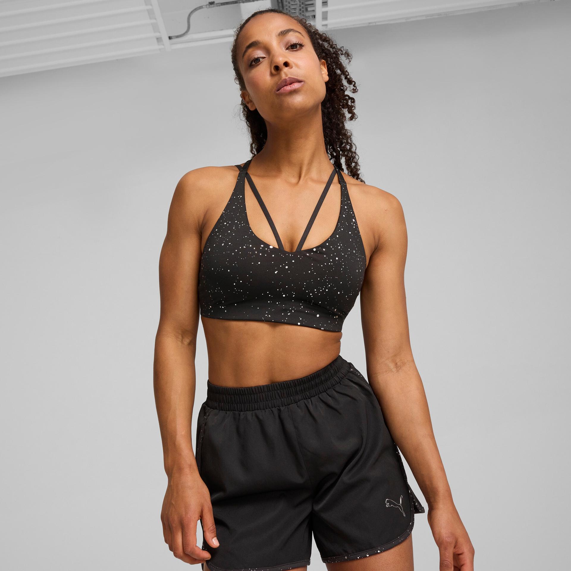 puma move training bra in black, size xs