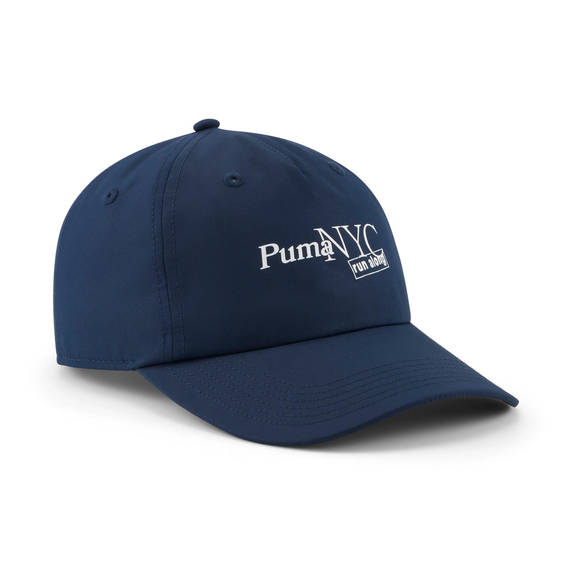 puma nyc run along women's cap in blue