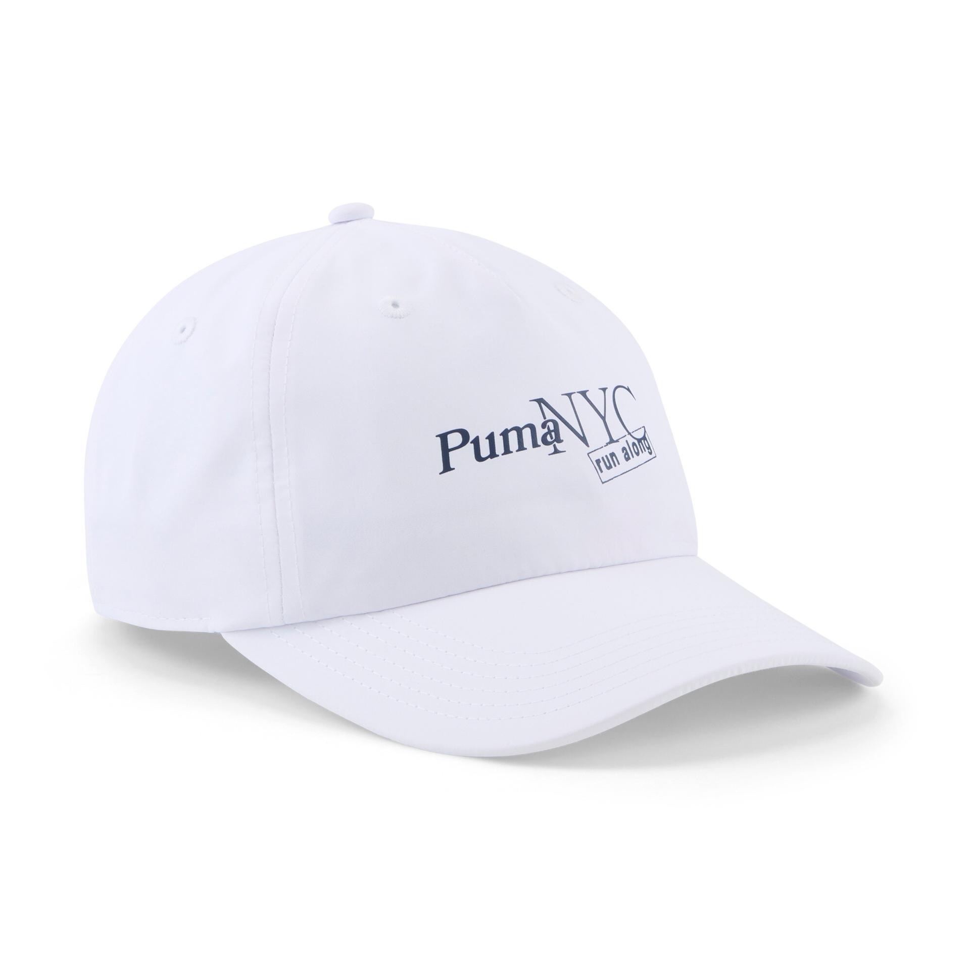 puma nyc run along women's cap in white