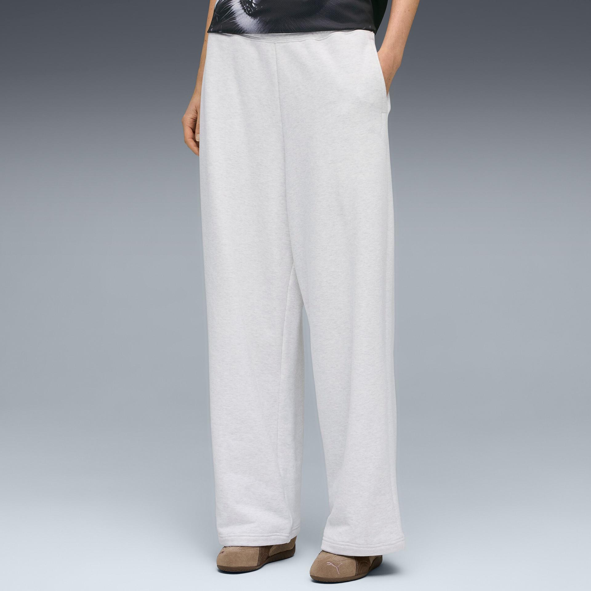 puma peach touch women's sweatpants in white, size xl