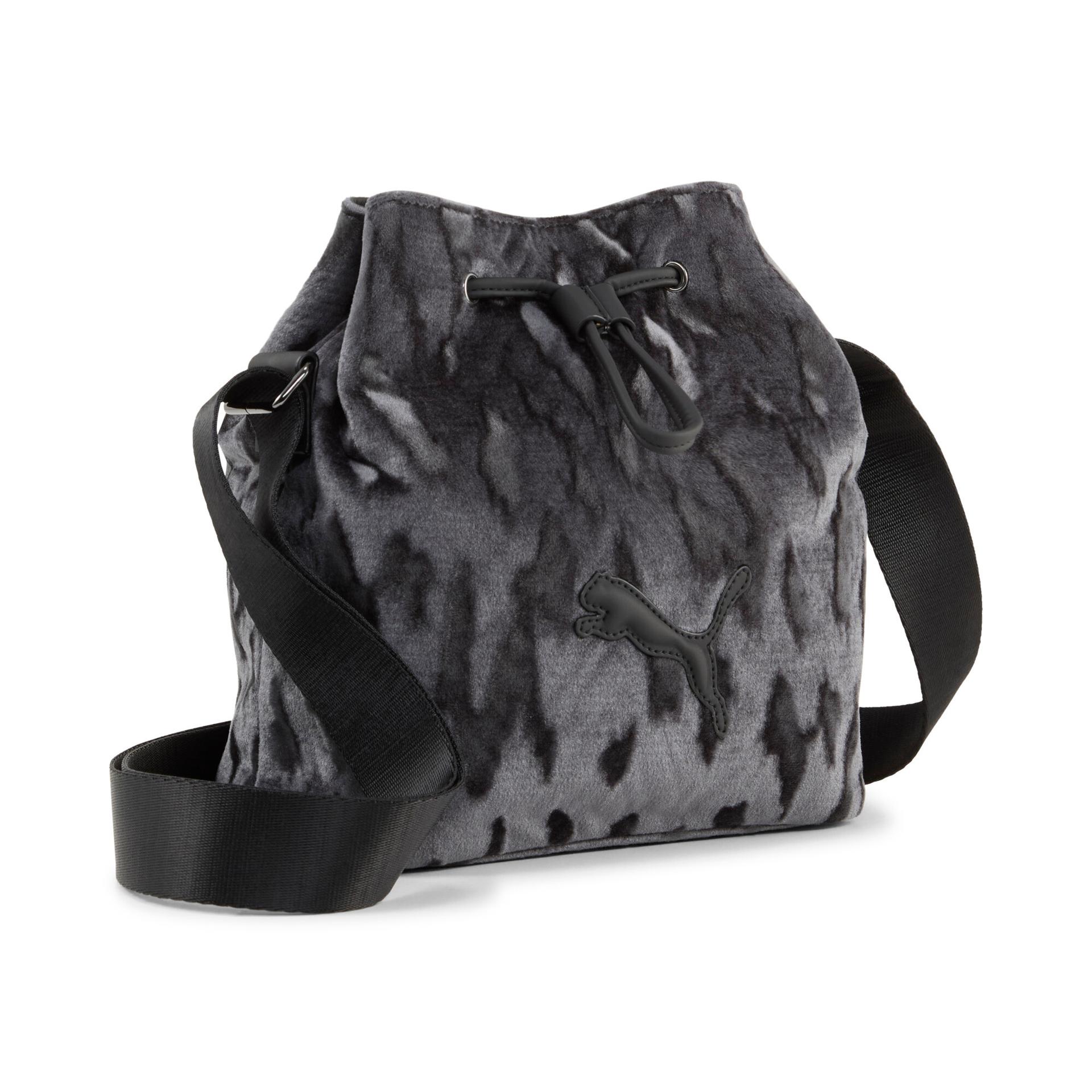 puma plush women's bucket bag in black