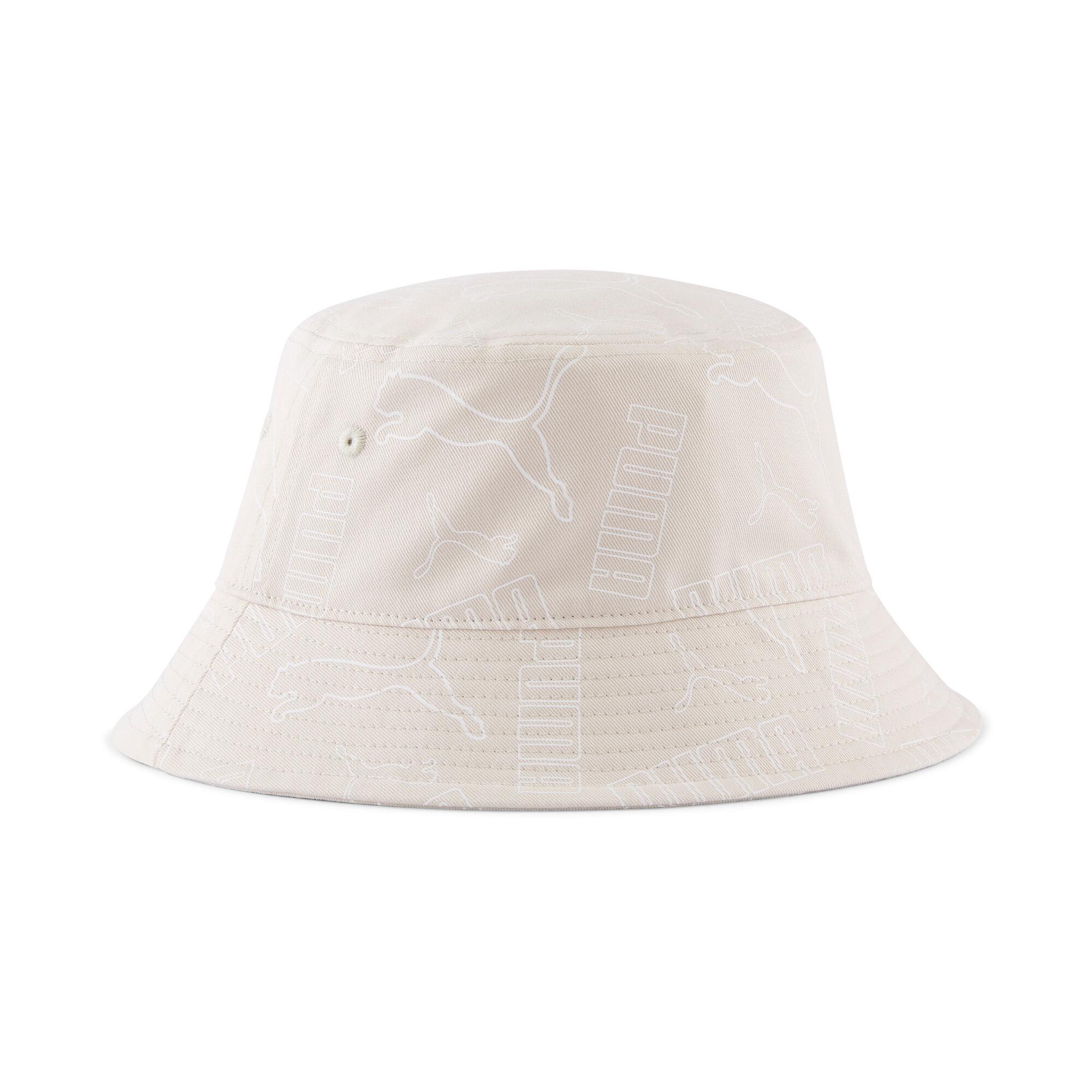 puma power bucket hat in beige