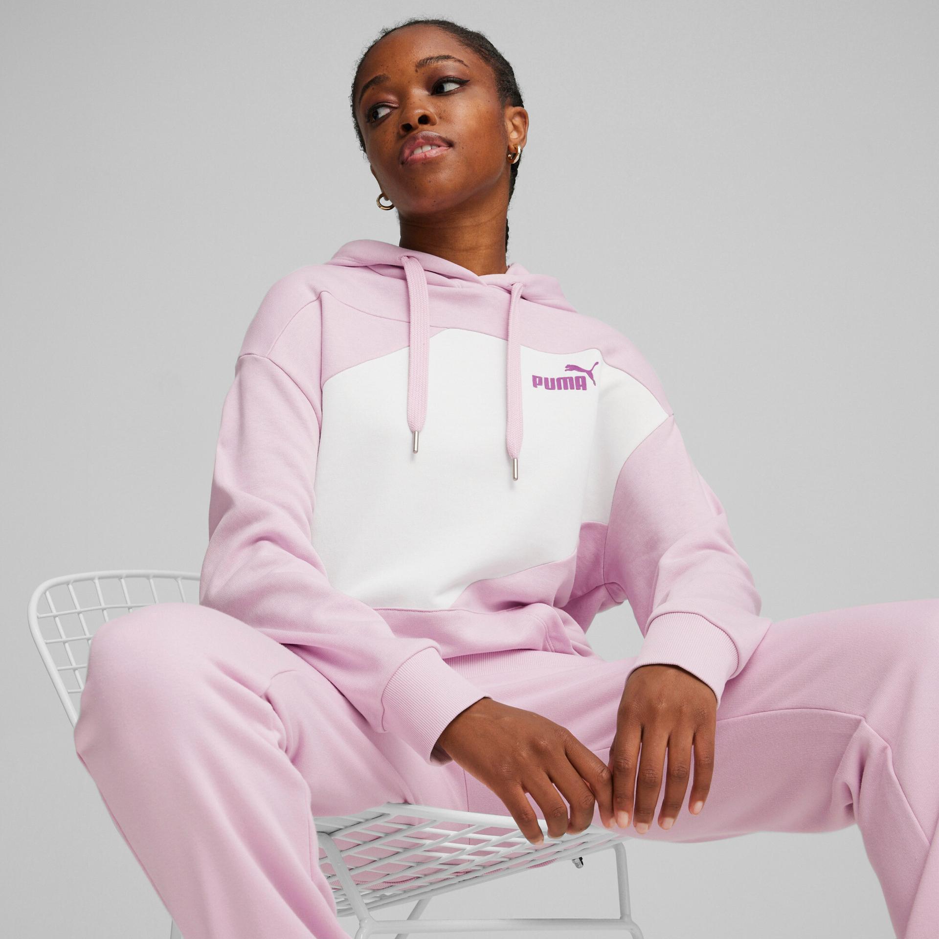 puma power women's hoodie in purple, size xl