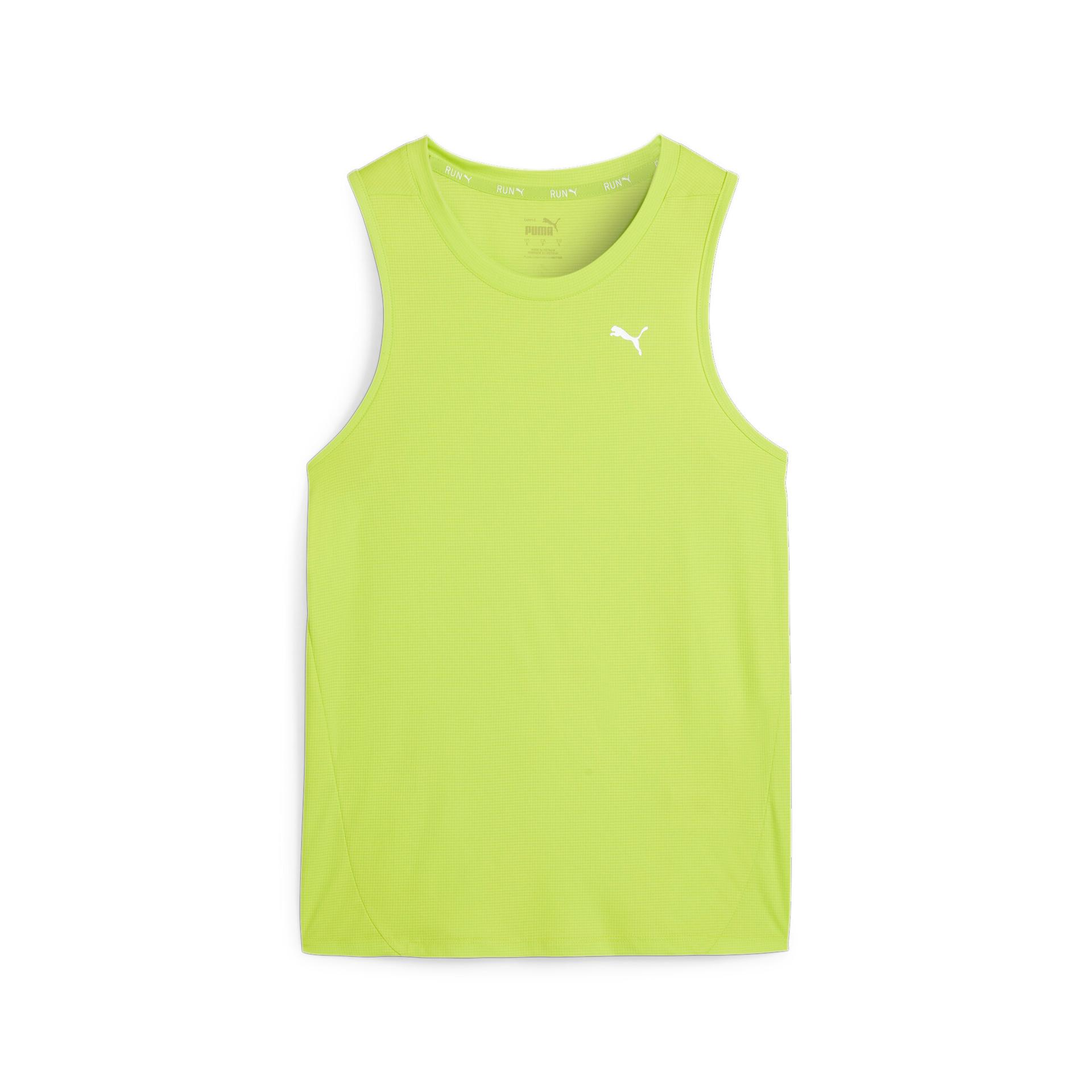 puma run favourite women's running tank top in green, size 3xl