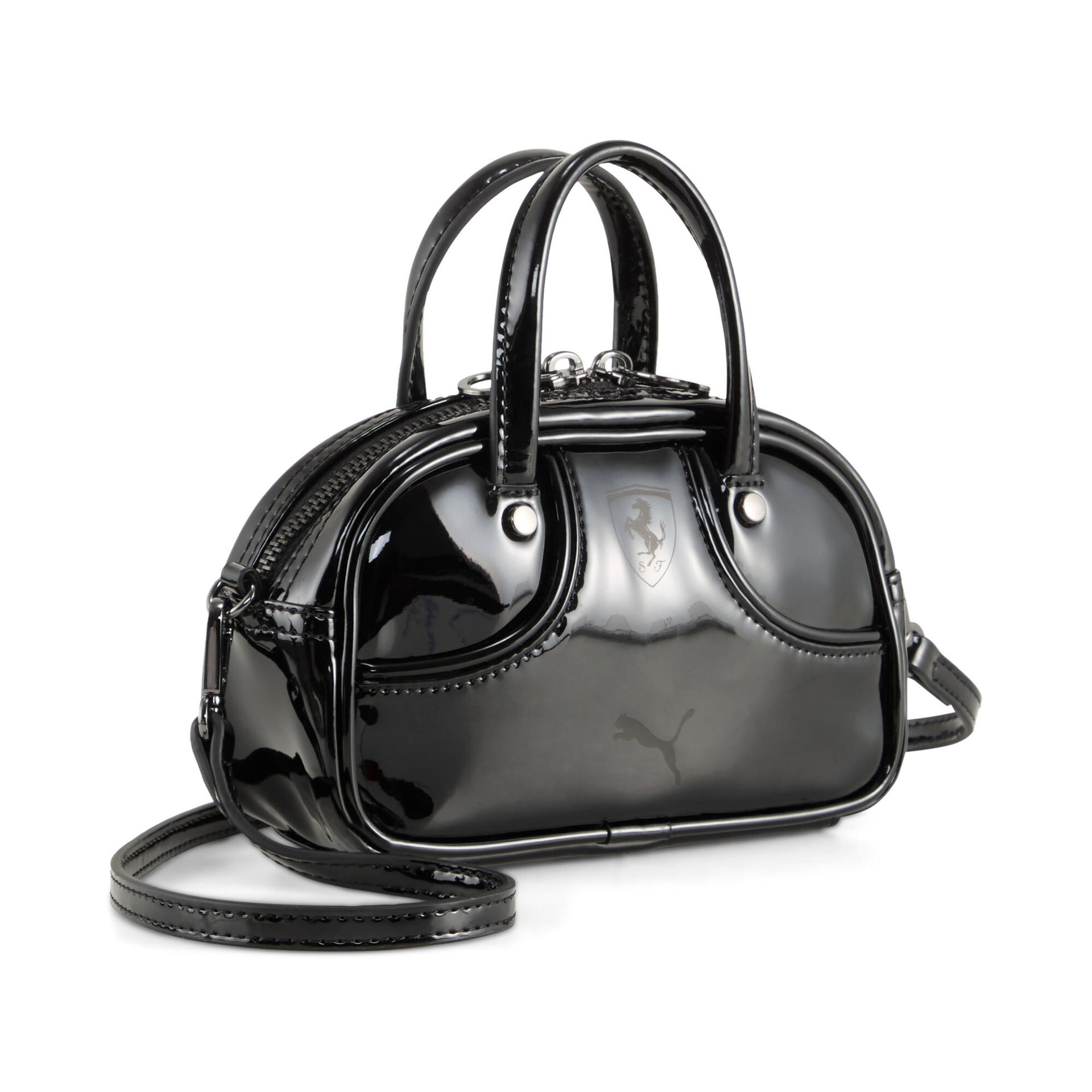 puma scuderia ferrari micro grip 1l crossbody bag in black
