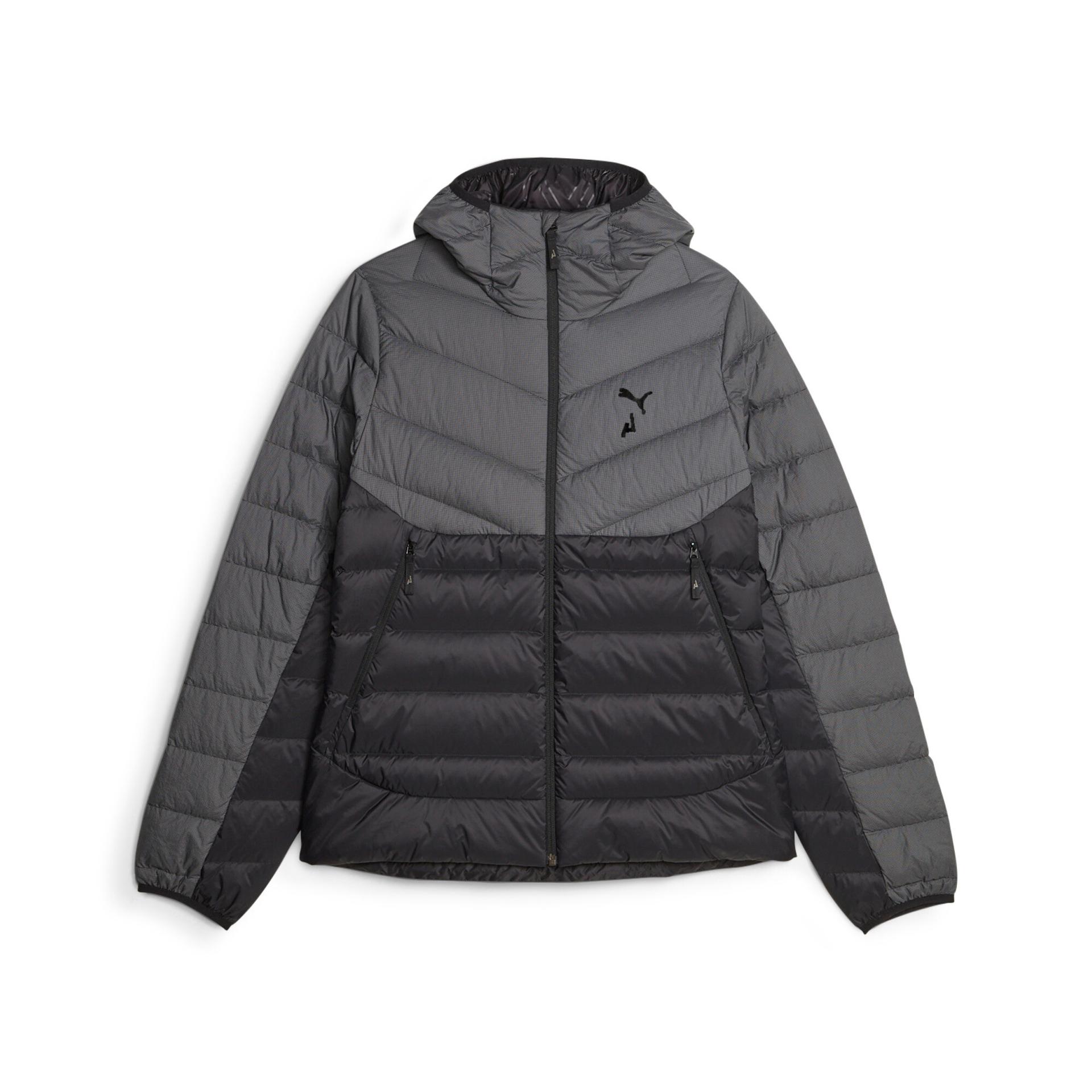 puma seasons women's down jacket in black, size xl