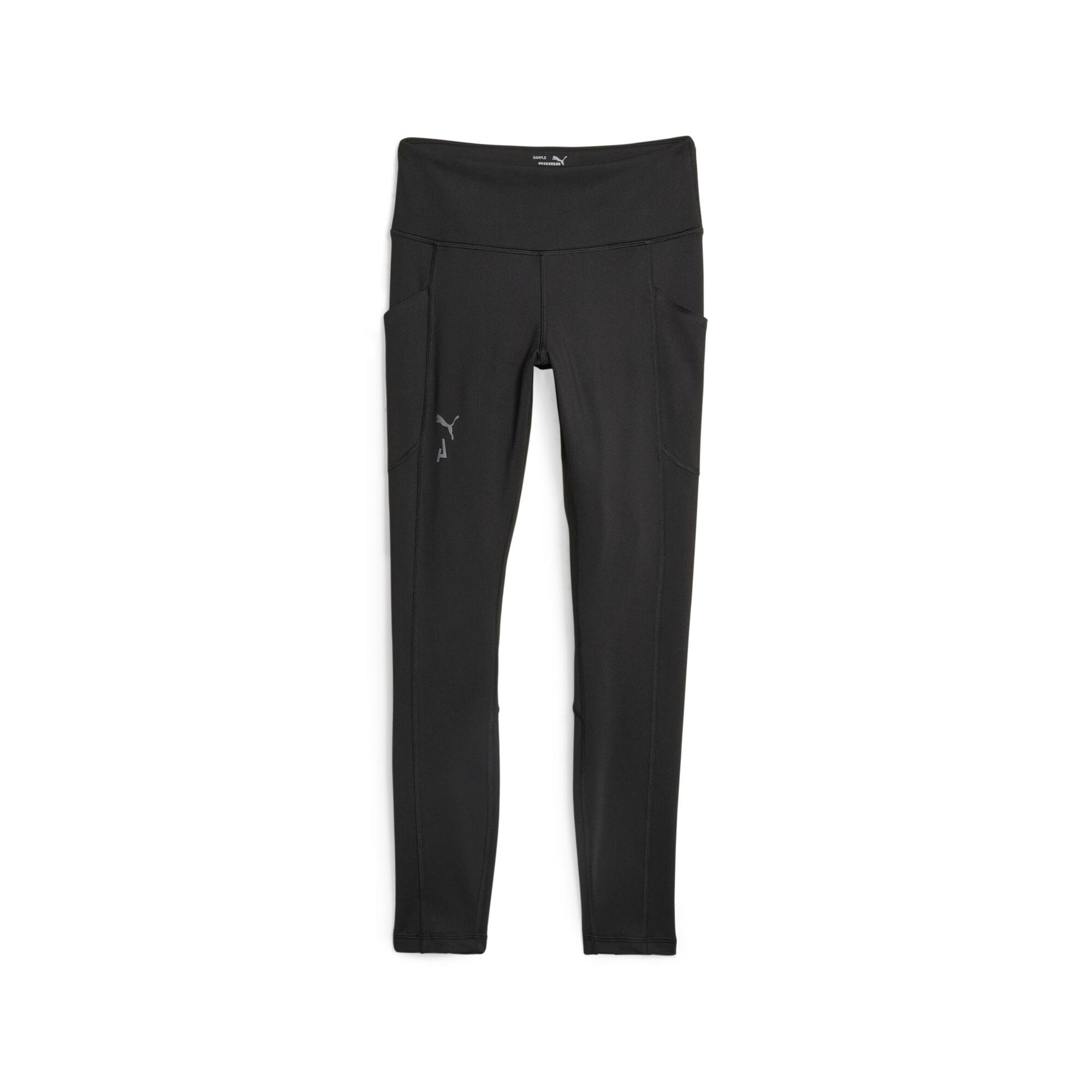 puma seasons women's full-length tights in black, size m