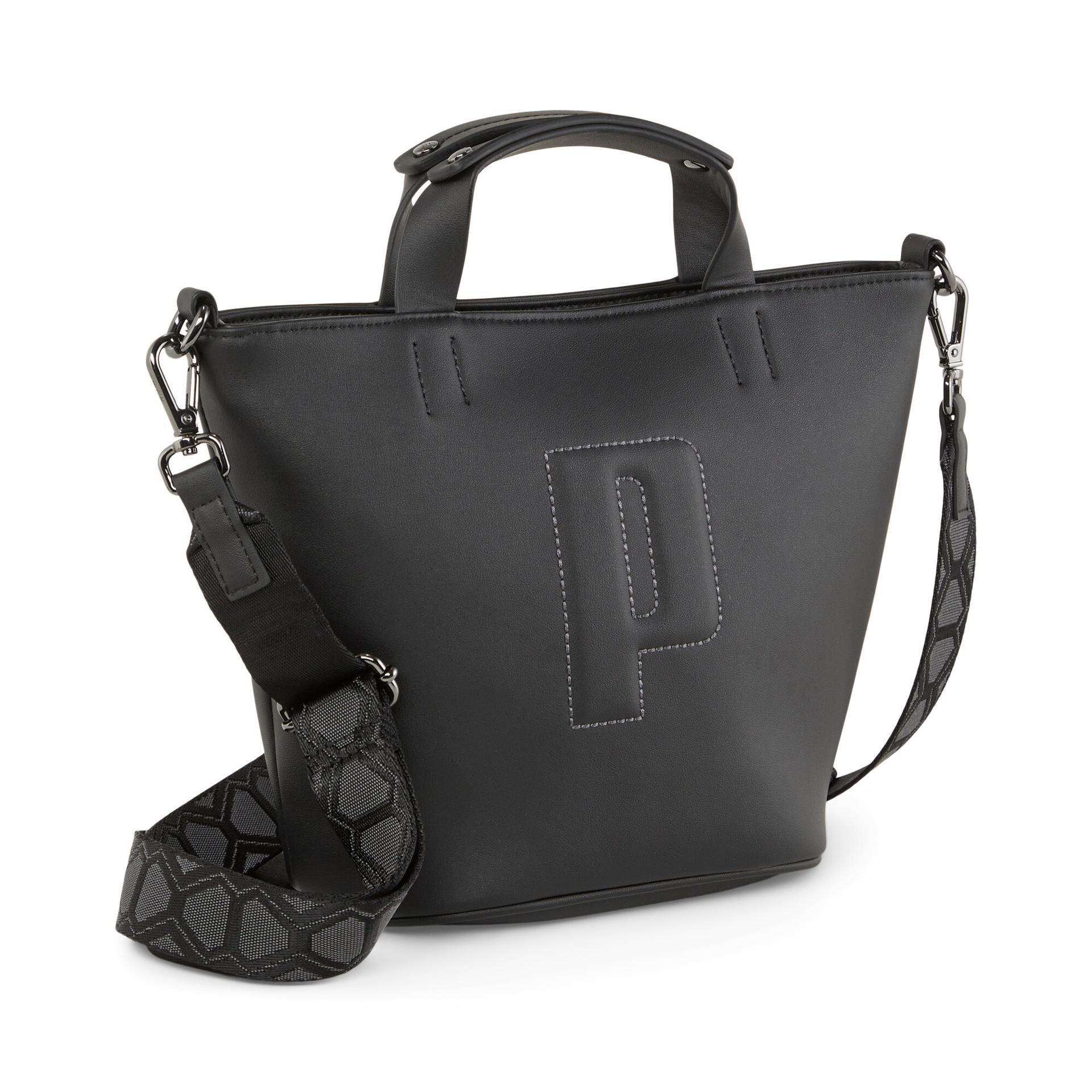 puma sense mini shopper bag in black