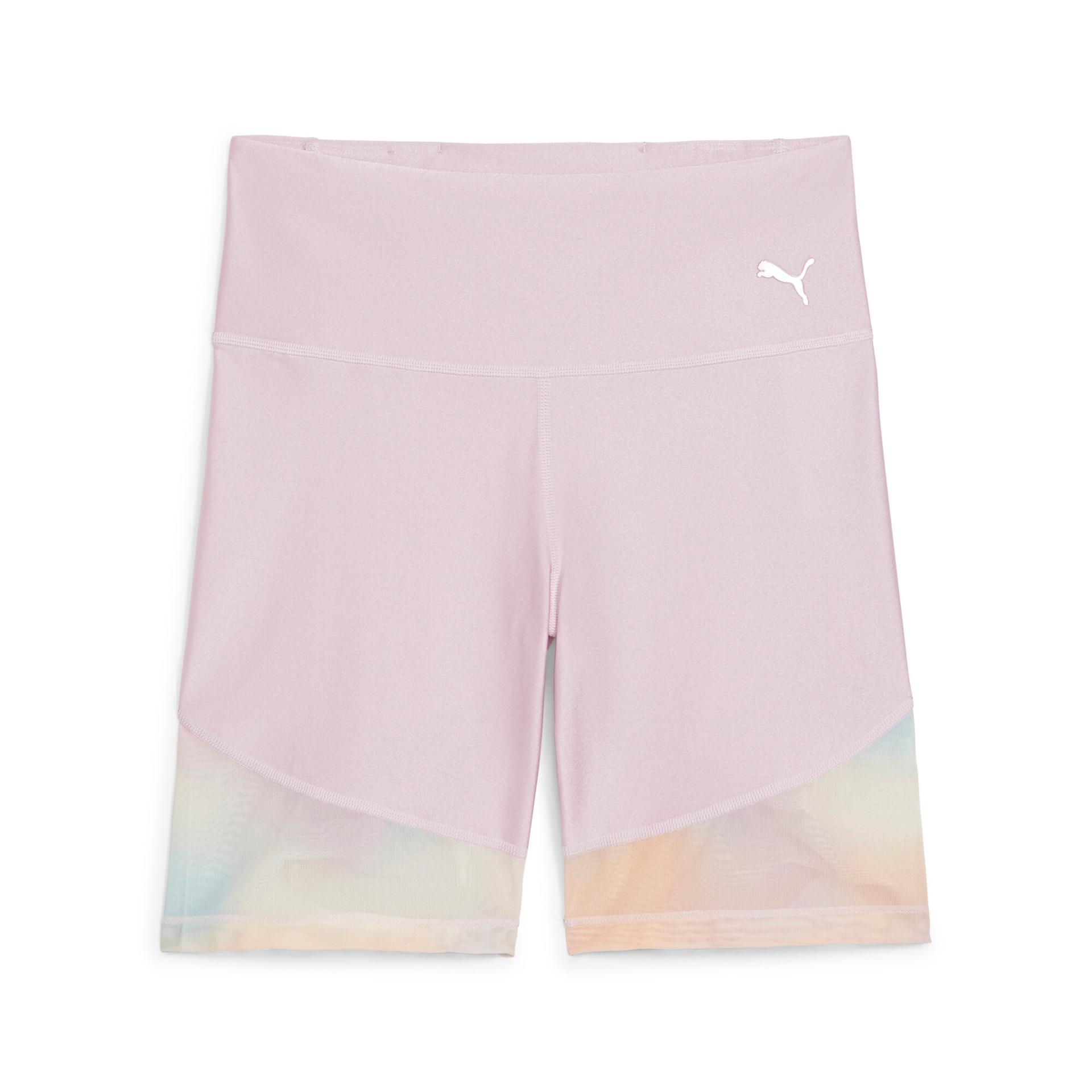 puma summer daze 7" women's biker shorts in purple, size s