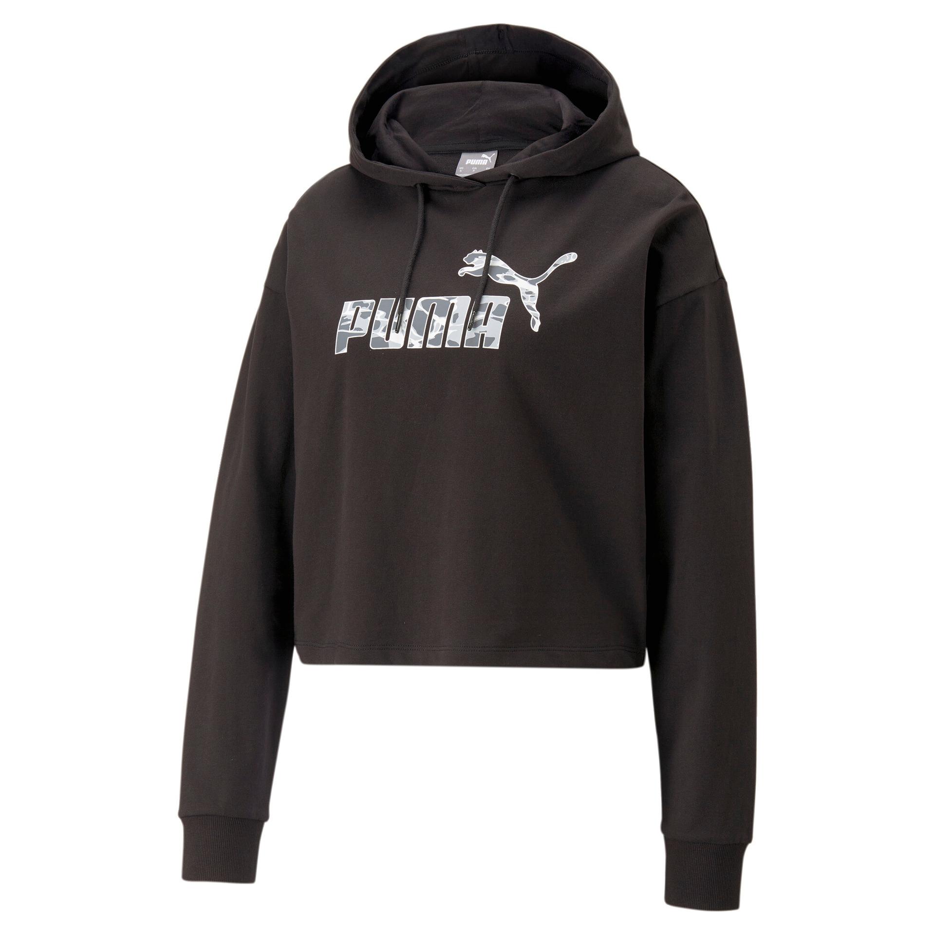 puma summer splash women's hoodie in black, size xs
