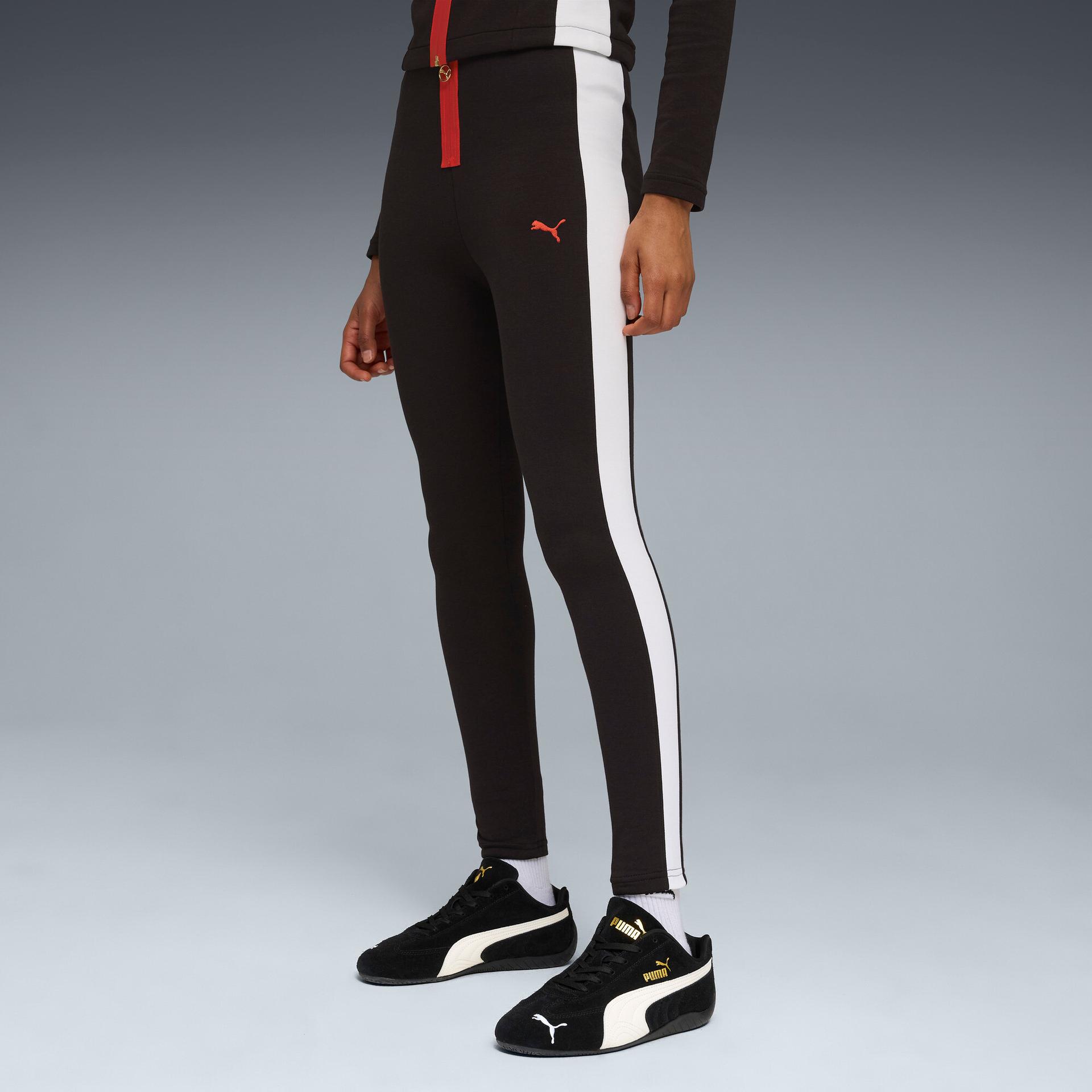 puma t7 women's leggings in black, size m