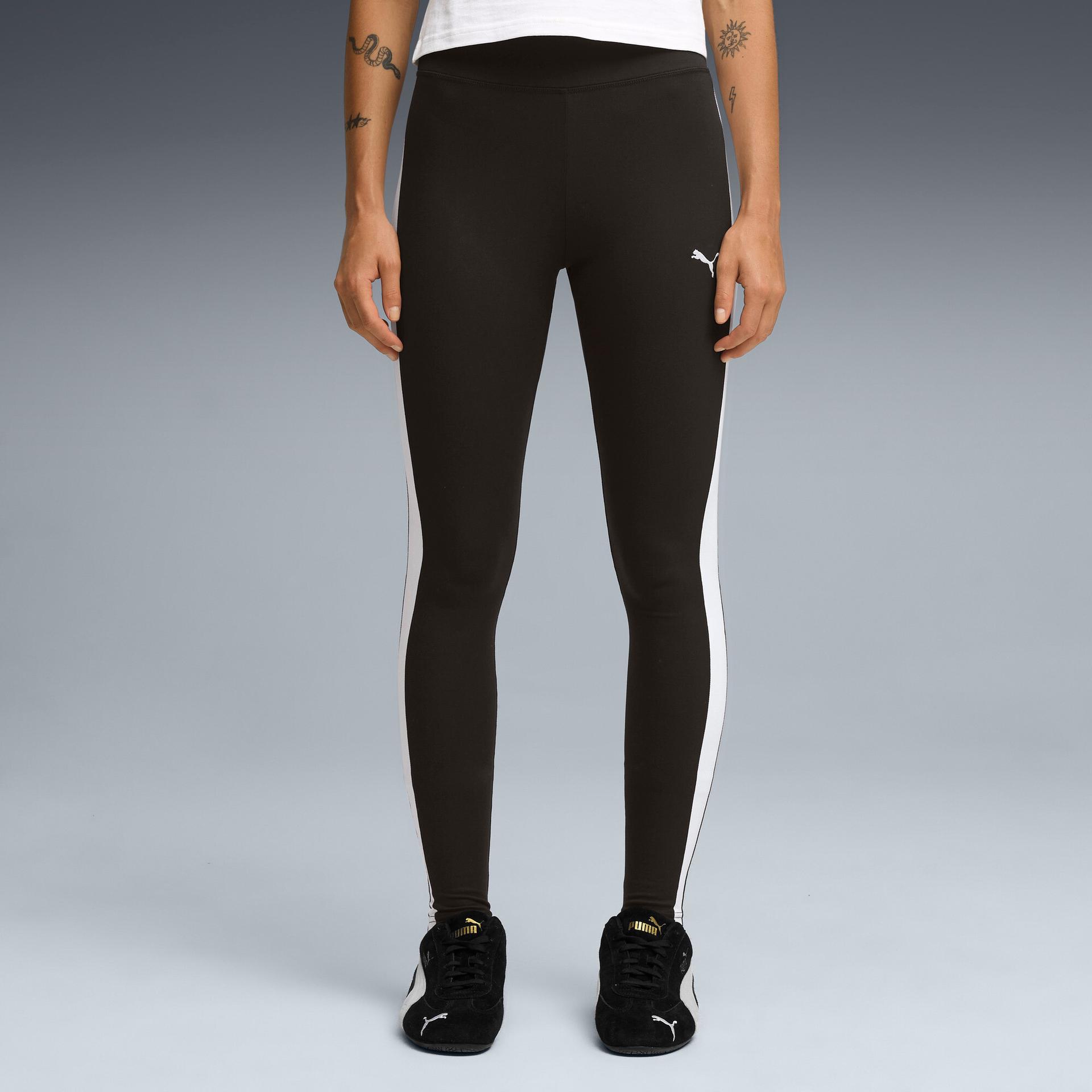 puma t7 women's leggings in black, size xs