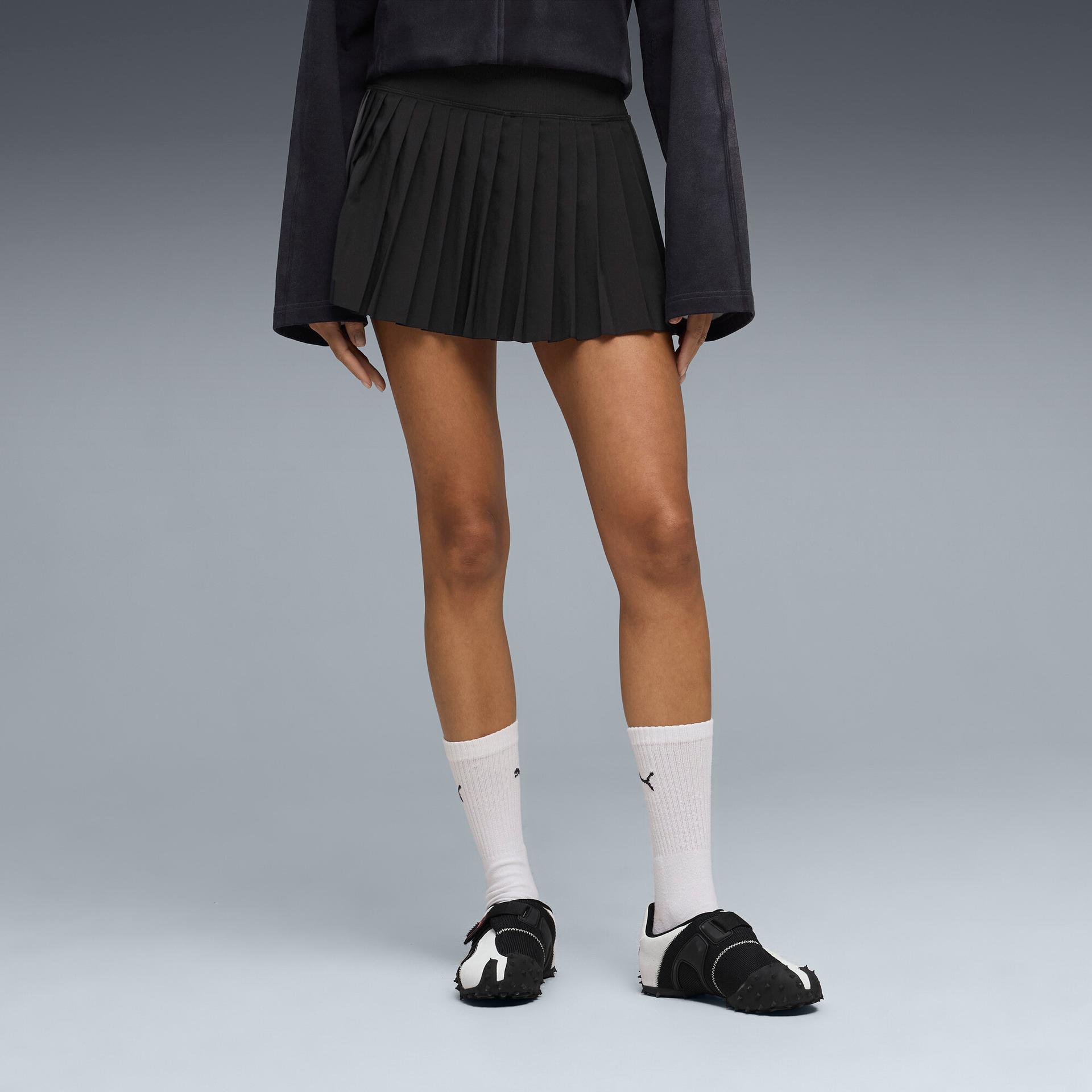 puma t7 women's skirt in black, size l