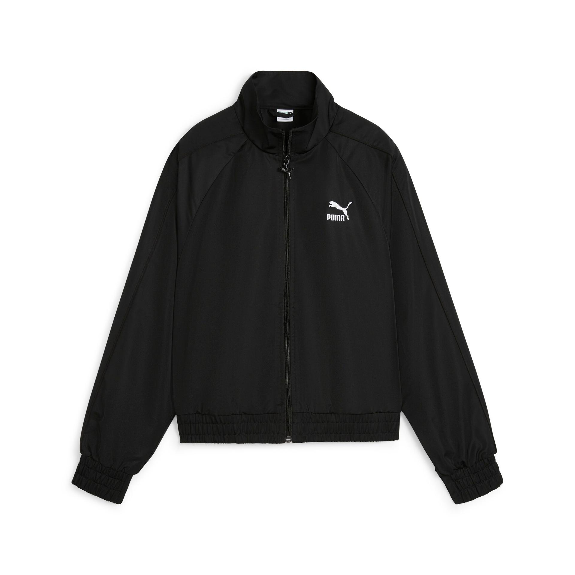 puma t7 women's track jacket in black, size m