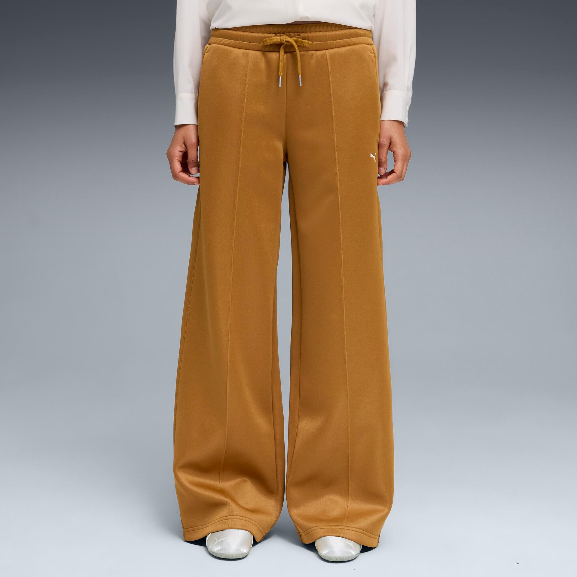 puma t7 women's track pants in brown, size xl