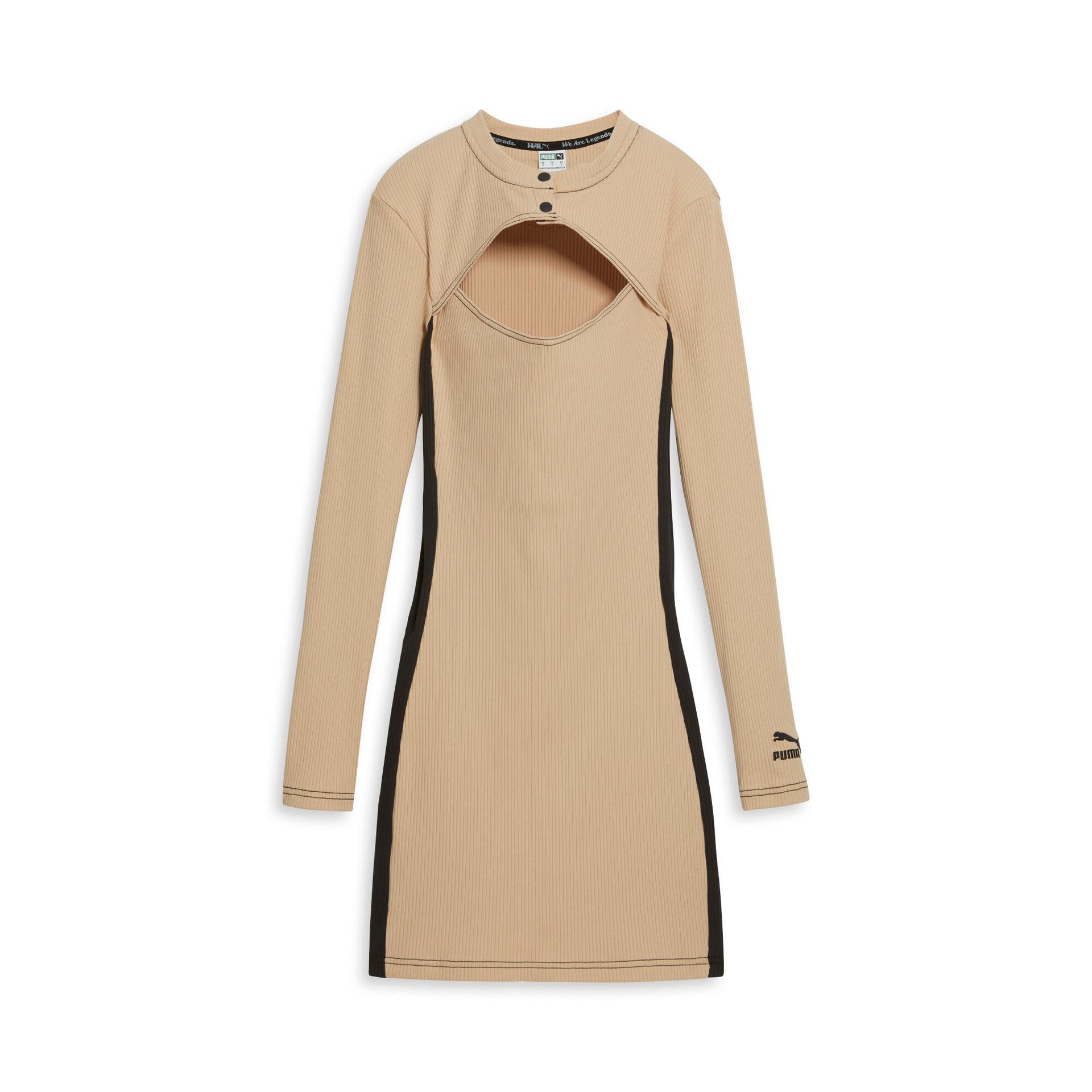 puma we are legends wrk.wr women's dress in beige, size xs