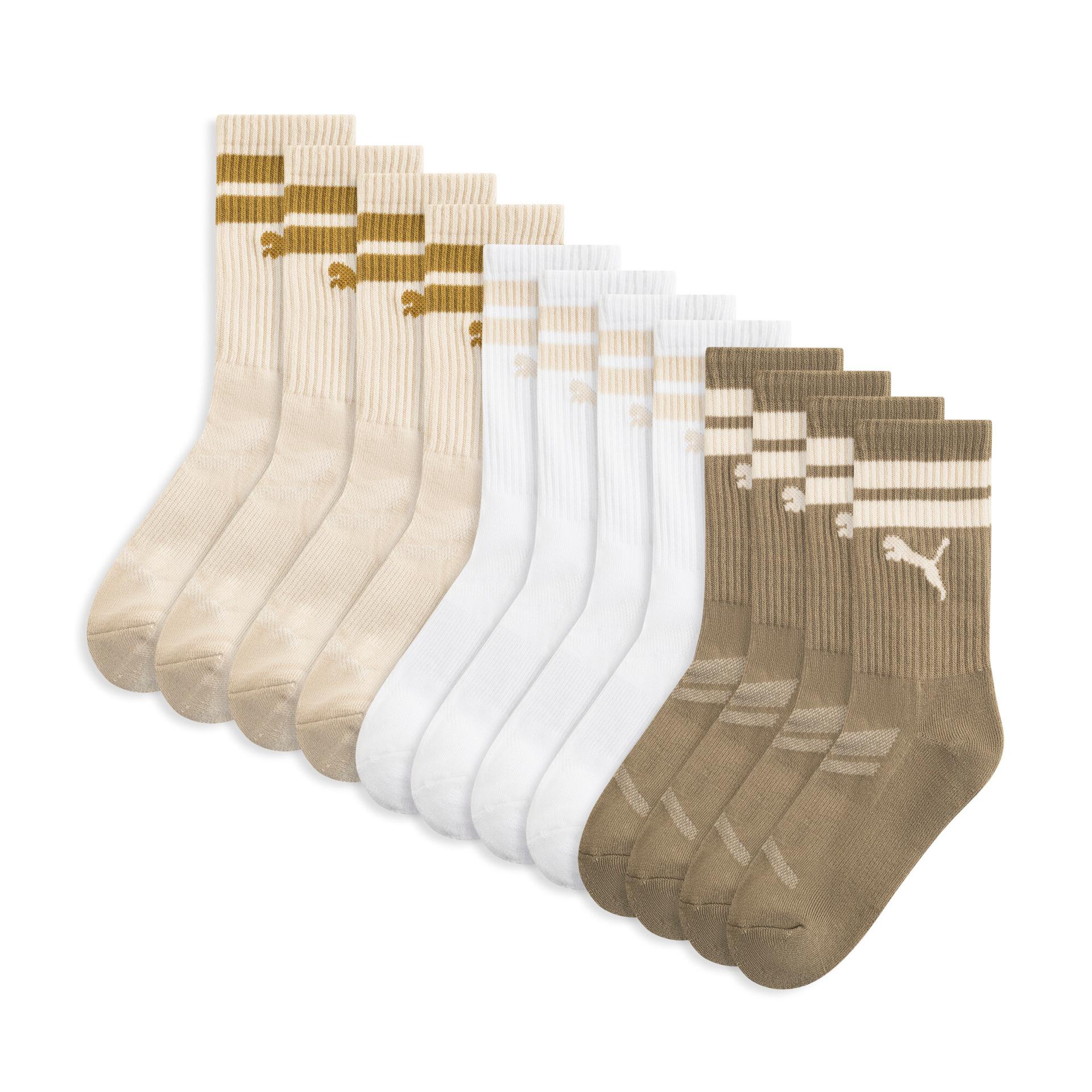 puma women's crew socks (6 pairs) in assorted colours, size 9-11