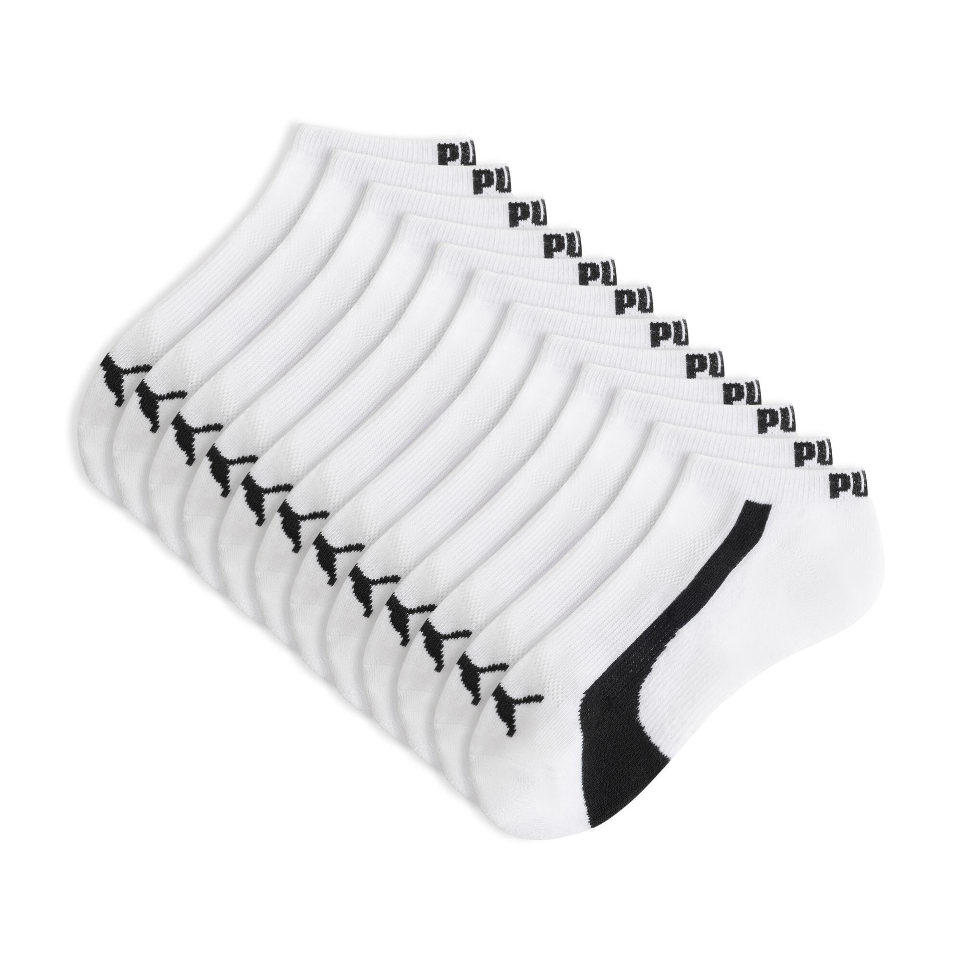 puma women's half-terry low socks (6 pairs) in assorted colours, size 9-11