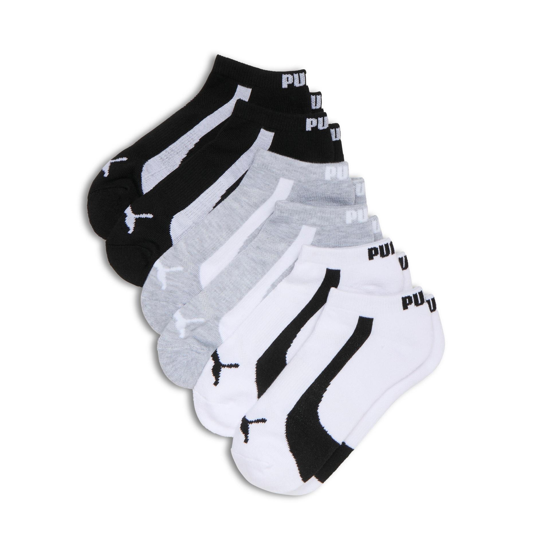 puma women's half-terry low socks (6 pairs) in assorted colours, size 9-11