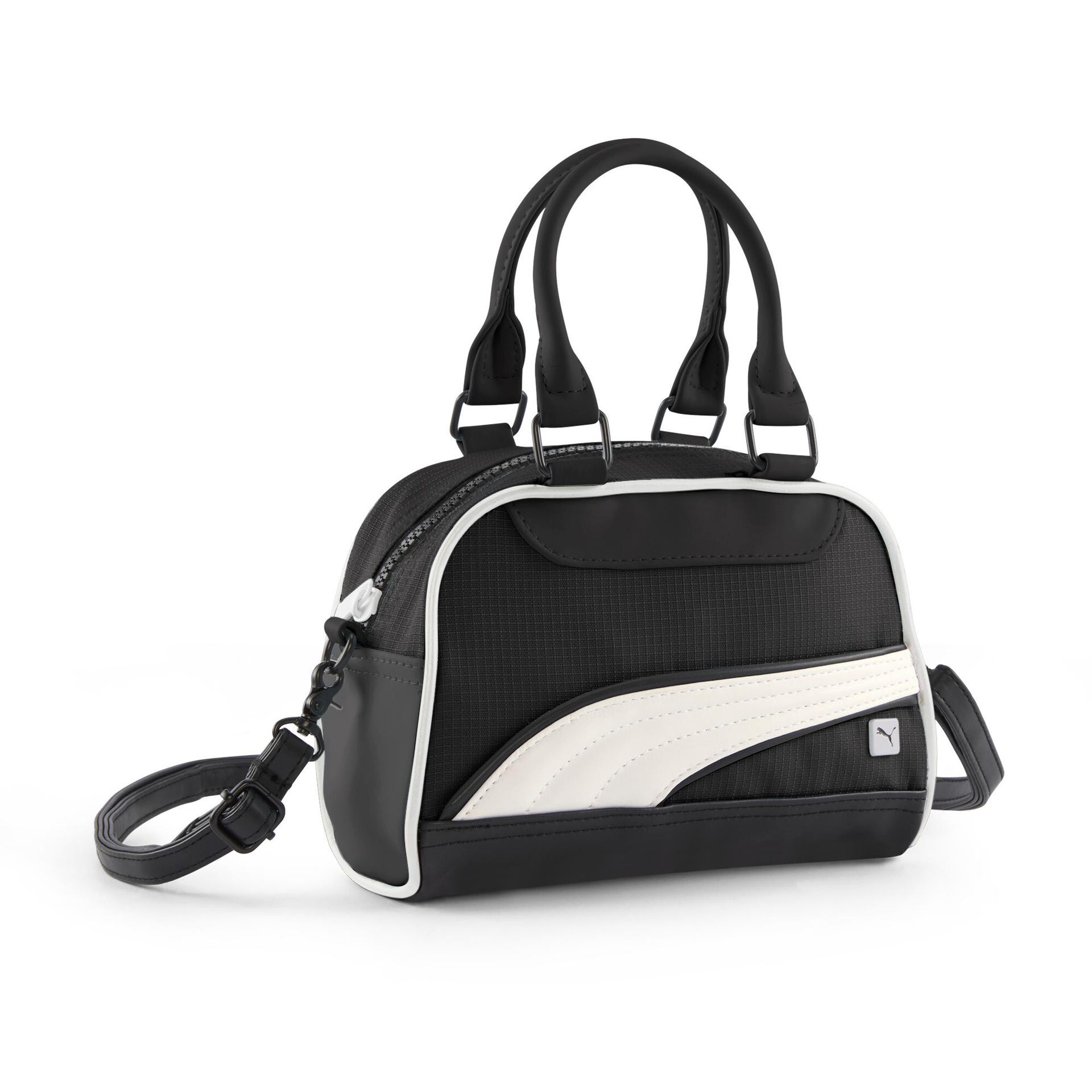 puma women's mini grip crossbody bag in black