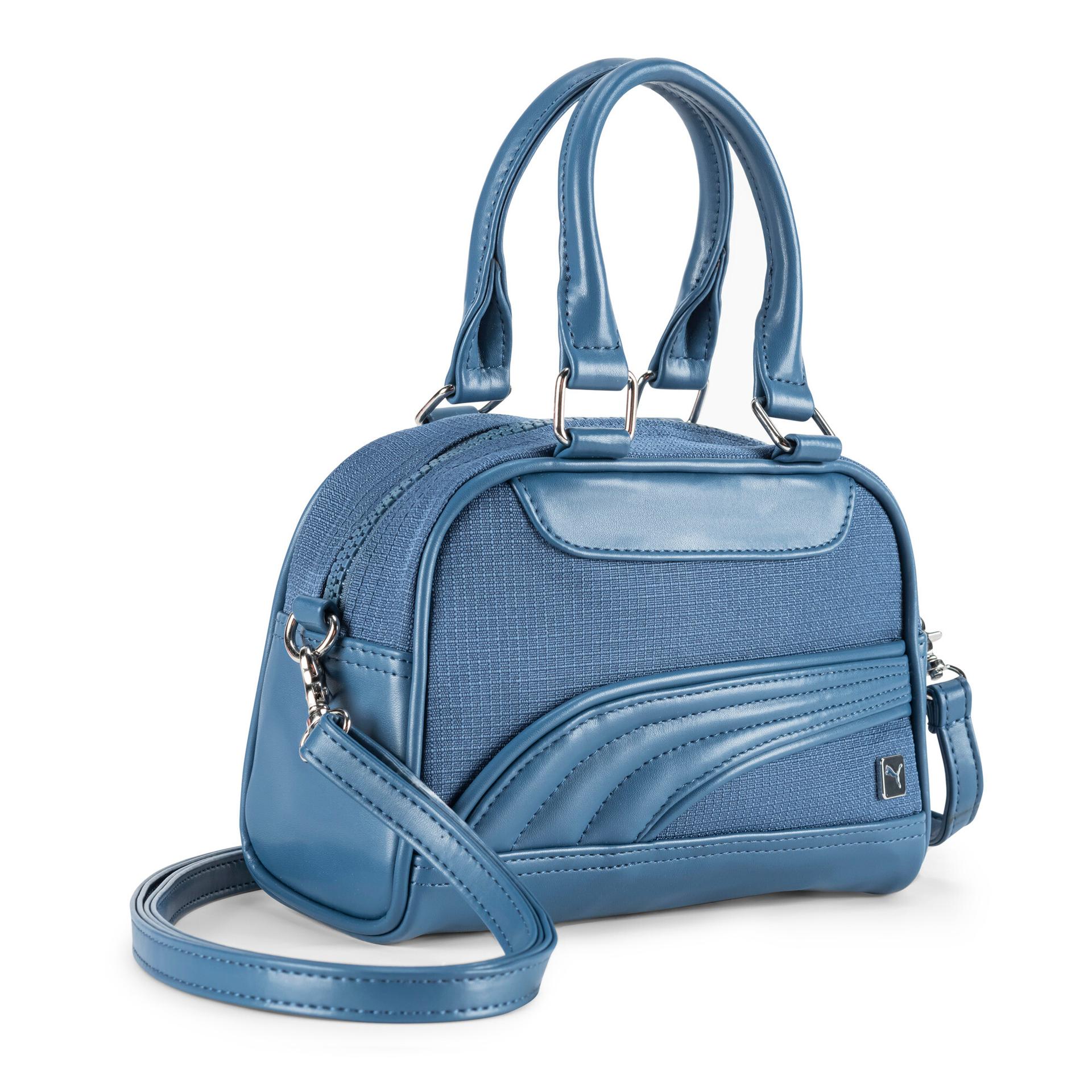 puma women's mini grip crossbody bag in blue