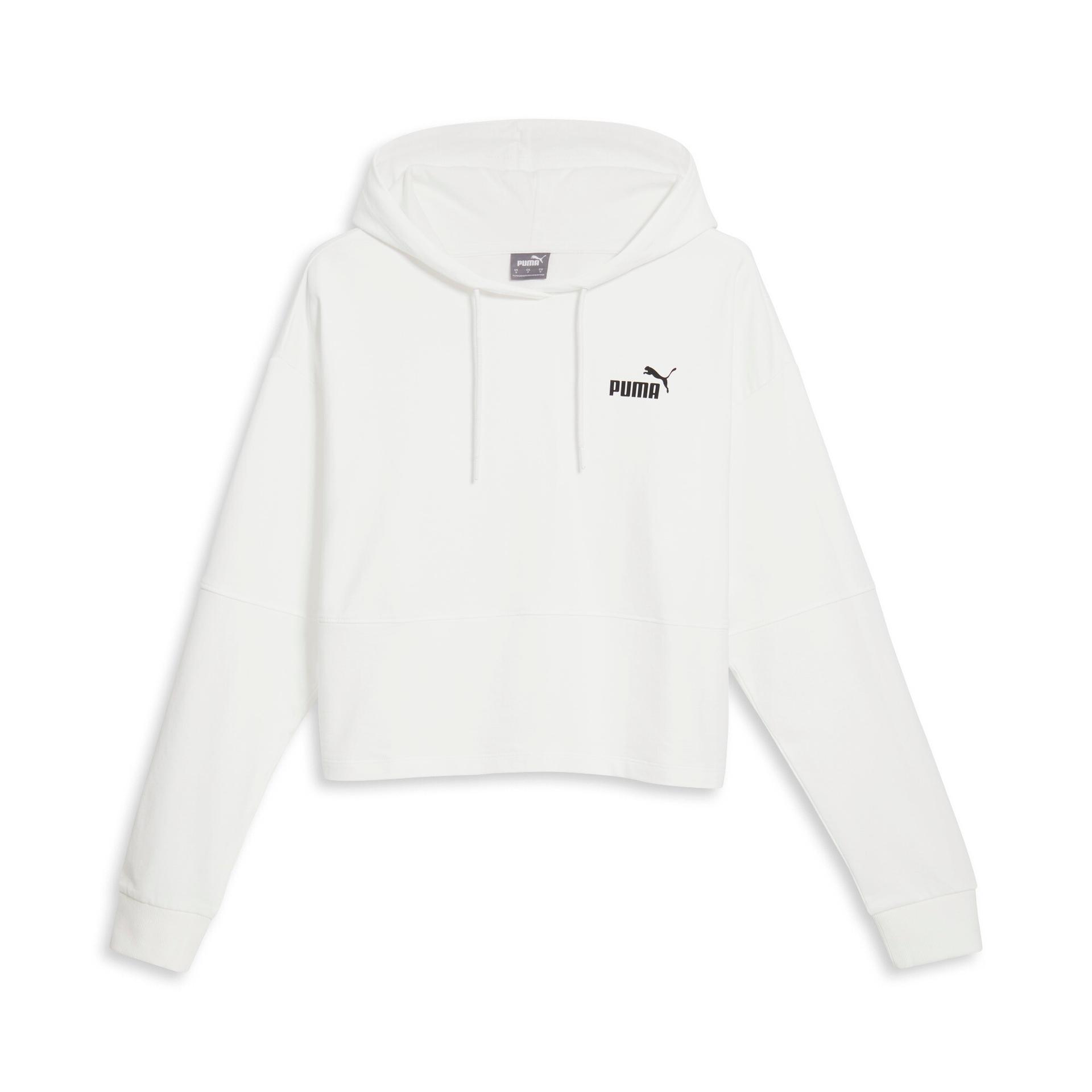 puma women's summer hoodie in white, size xxs