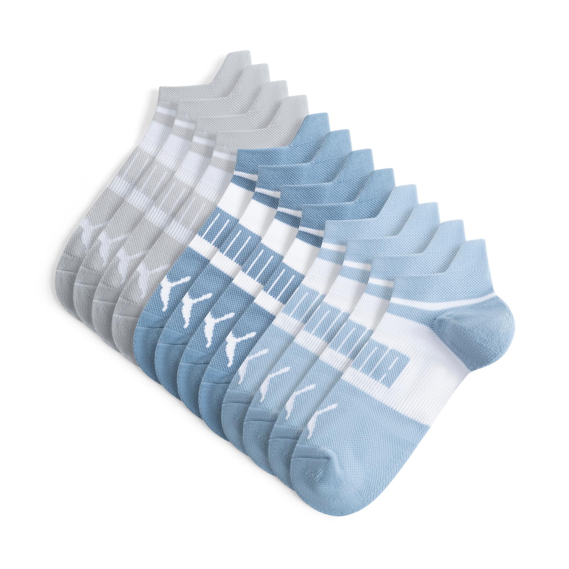 puma women's terry low-cut socks (6 pairs) in assorted colours, size 9-11