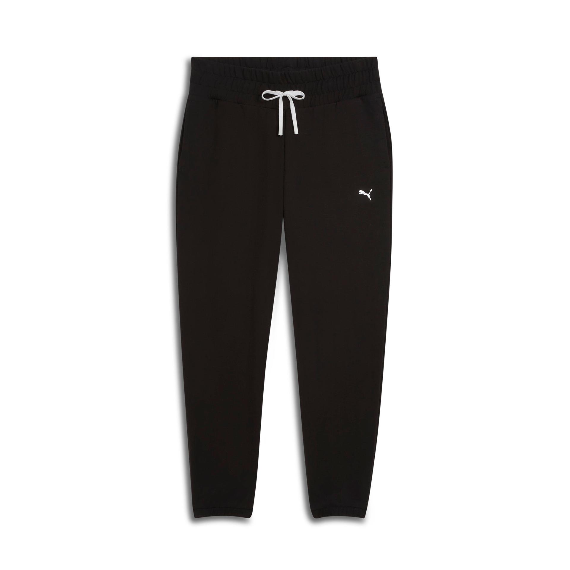 puma women's training sweatpants in black, size l