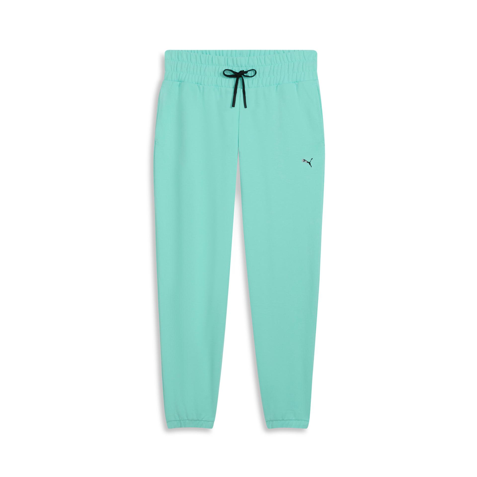puma women's training sweatpants in green, size s