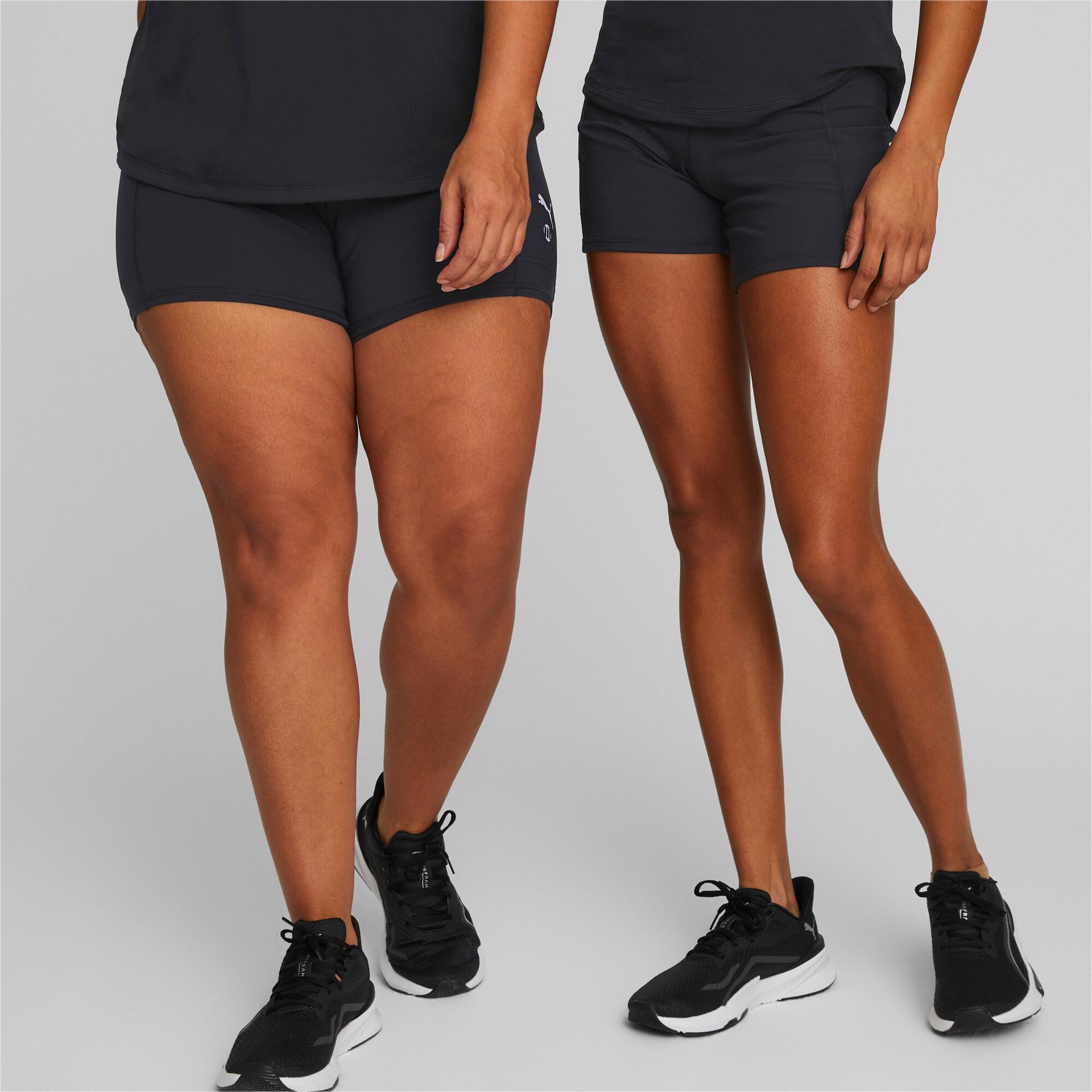 puma x modibodi active women's biker shorts in black, size s