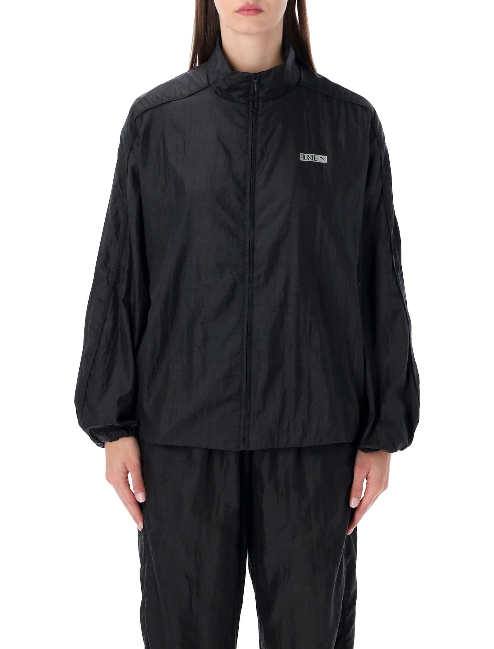 puma x rosé black t7 track jacket