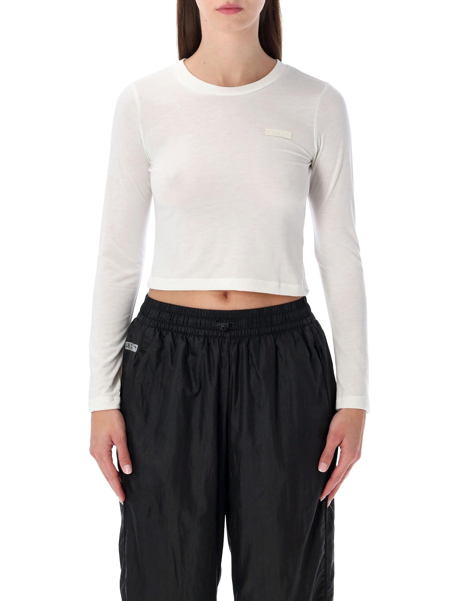 puma x rosé white long-sleeve t-shirt
