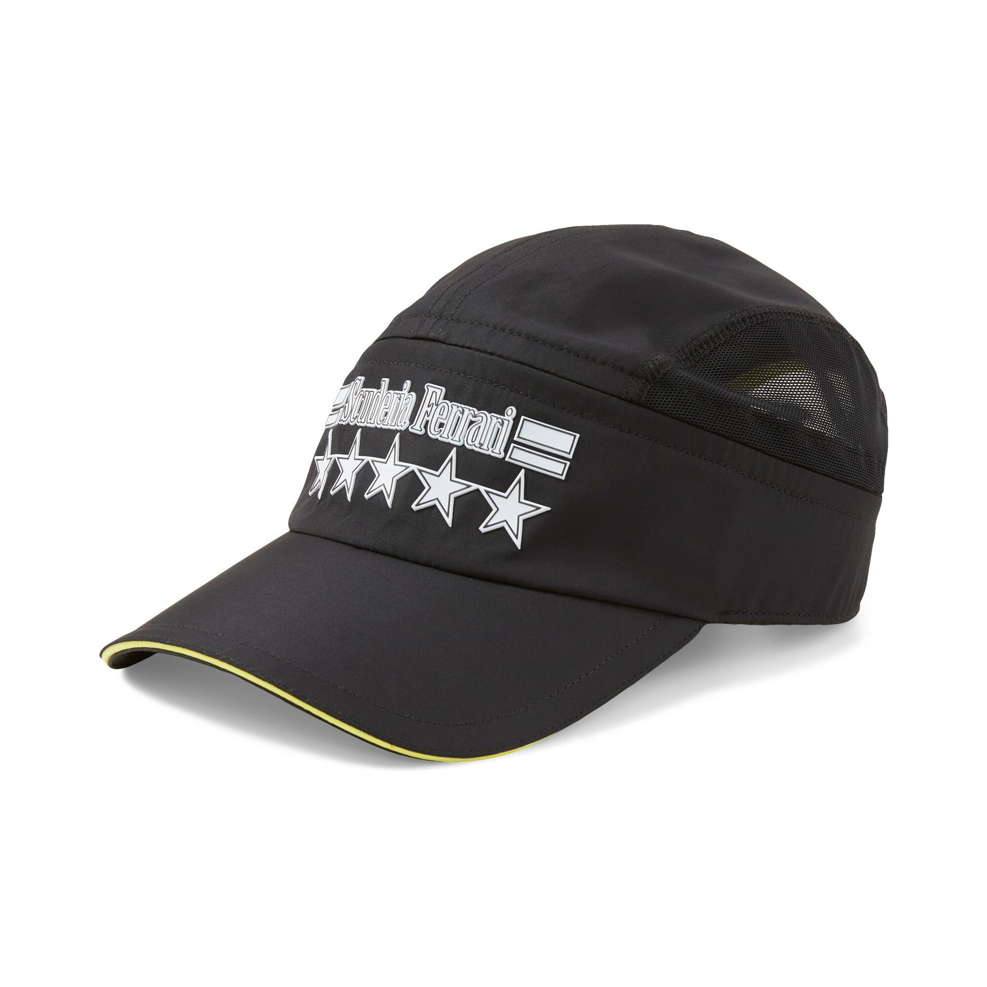 puma x scuderia ferrari x june ambrose sportswear cap in black, size adult
