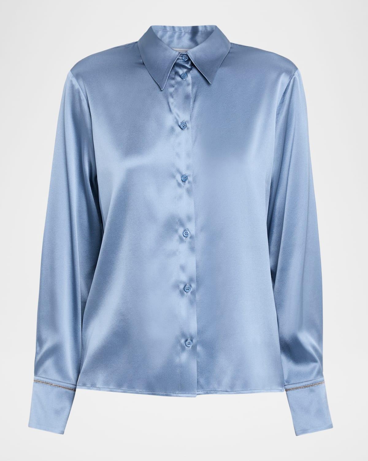 punto luce silk-blend shirt