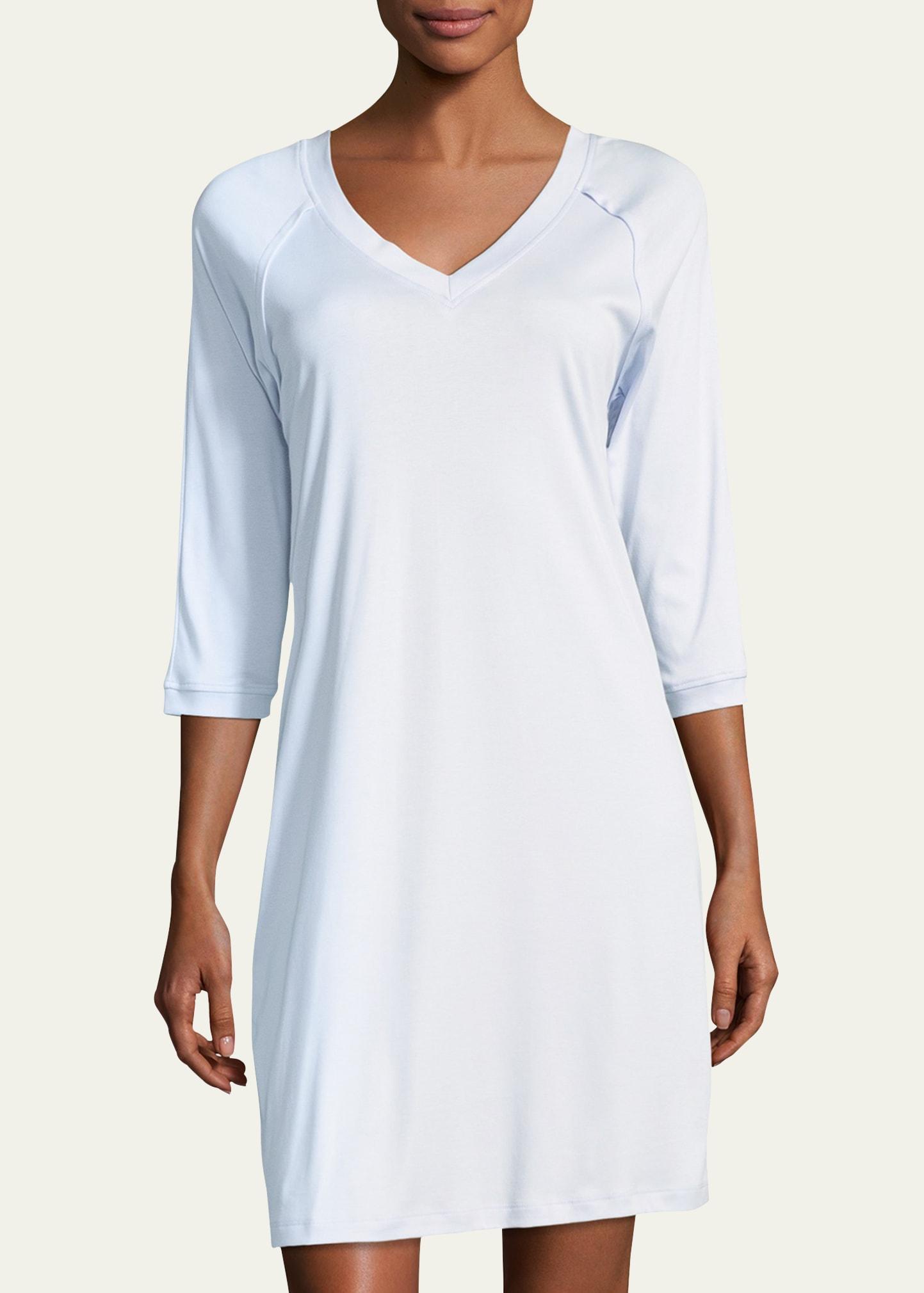 pure essence 3/4-sleeve gown