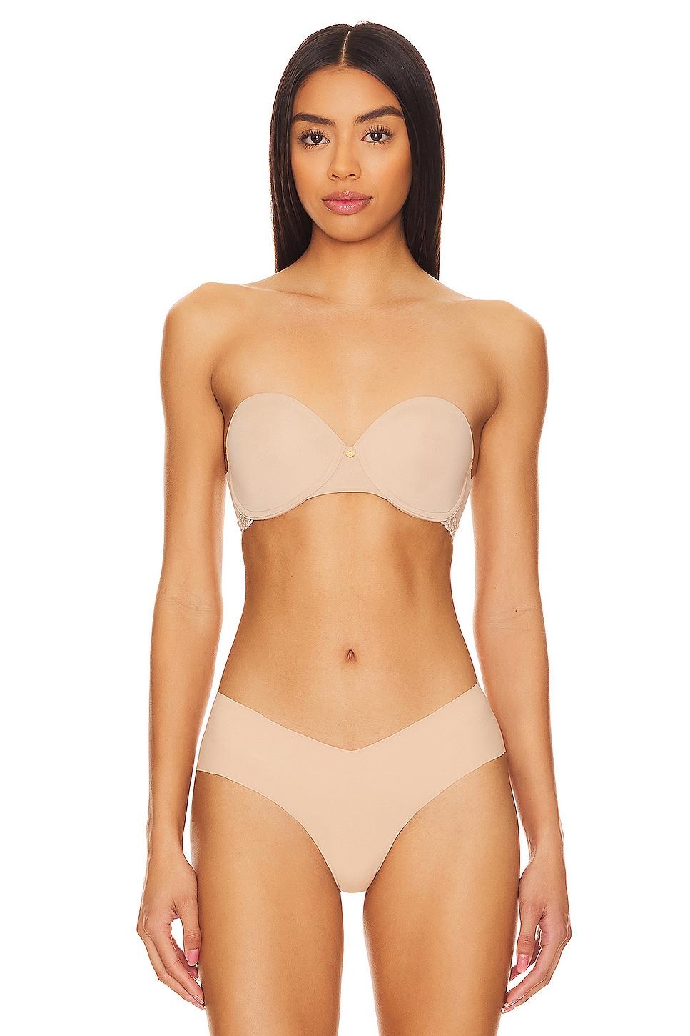 pure luxe strapless contour underwire bra