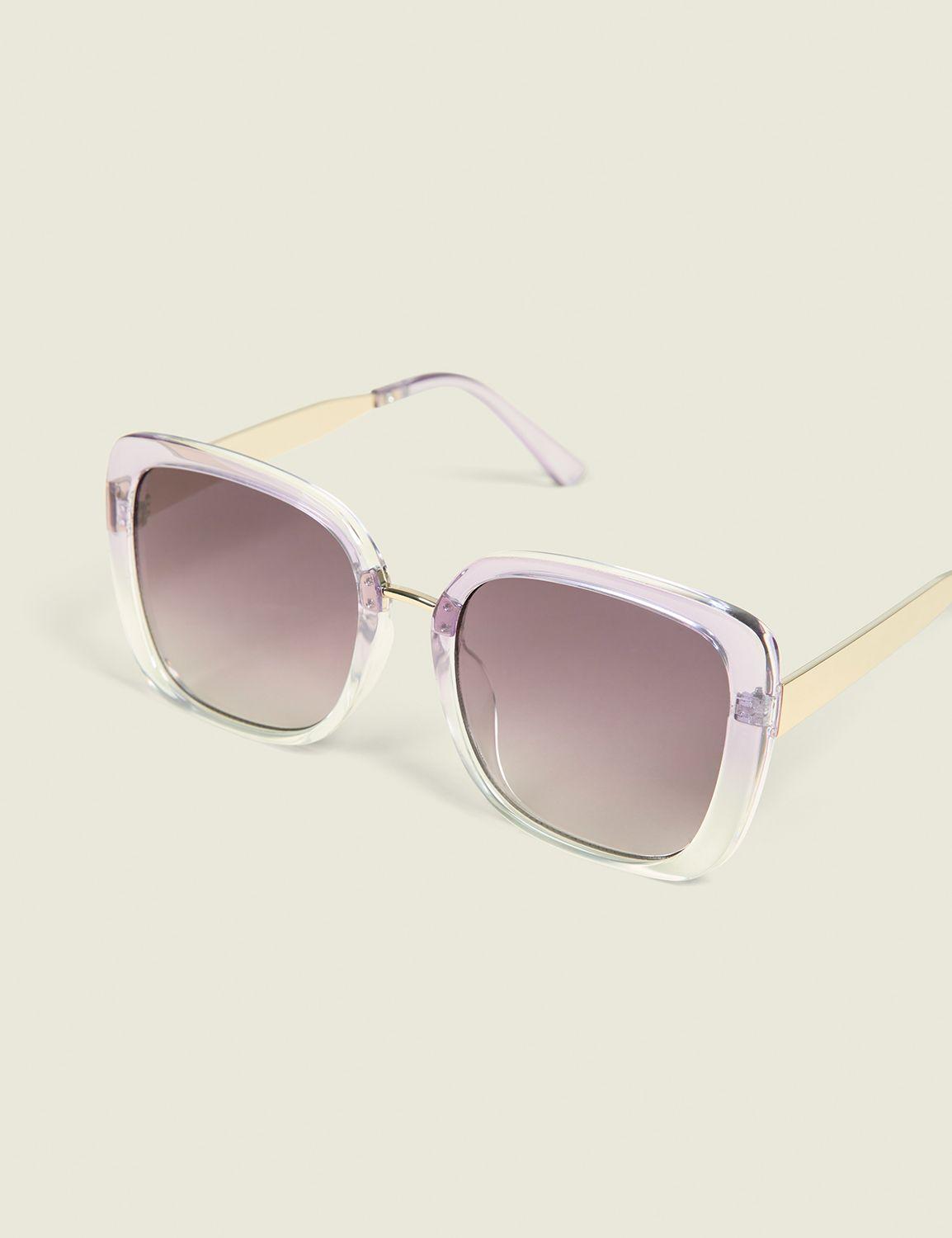 purple ombre square sunglasses
