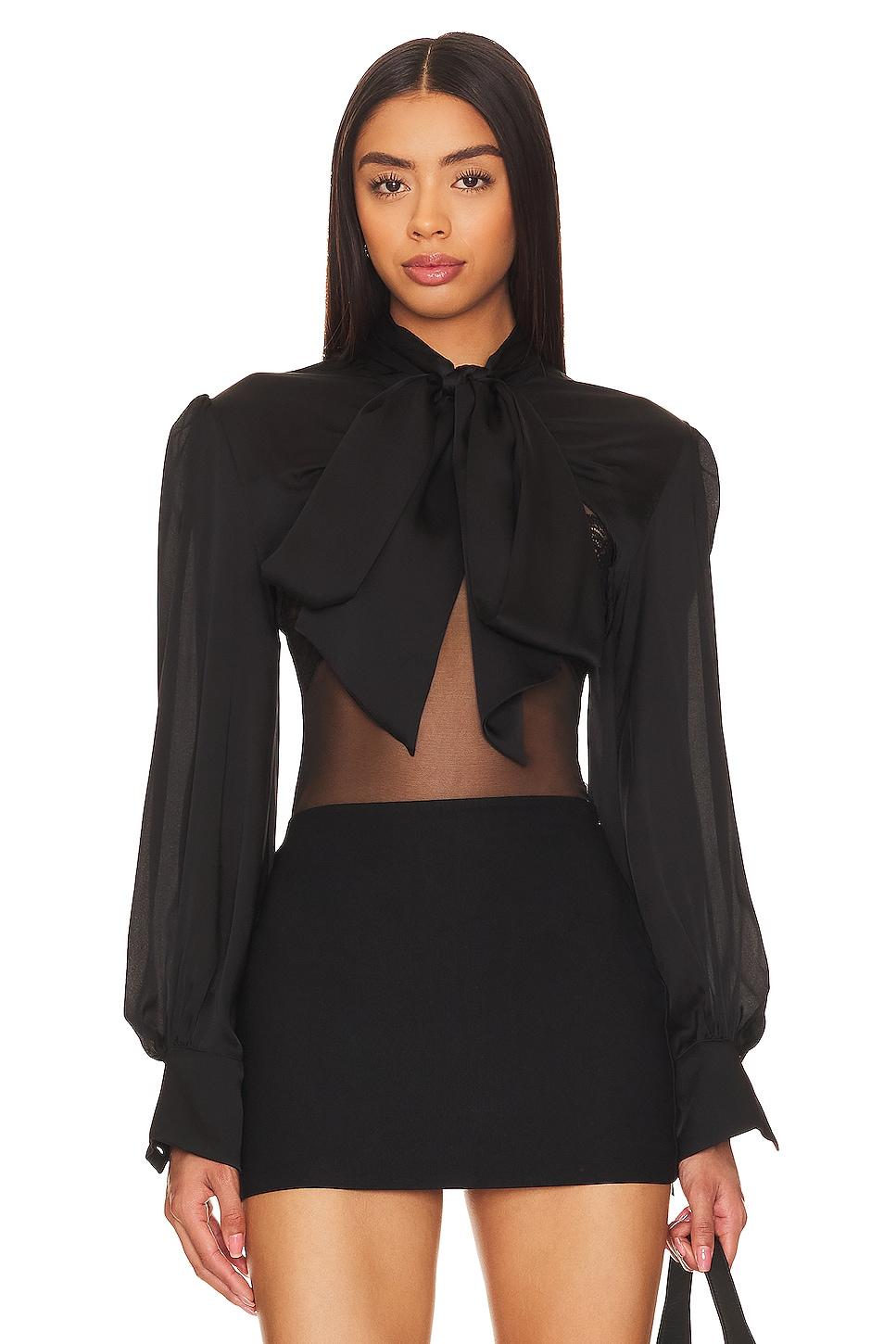 pussy bow shrug