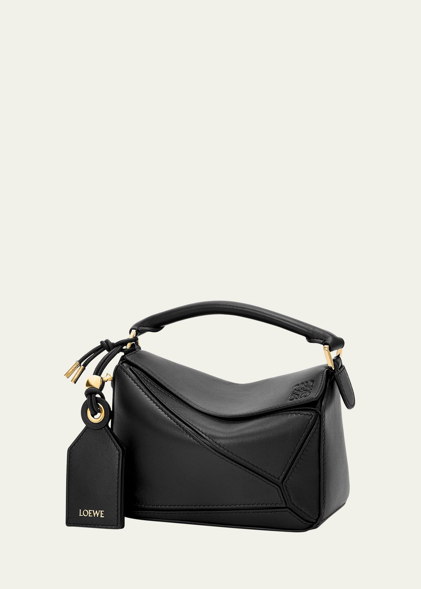 puzzle mini top-handle bag in nappa leather